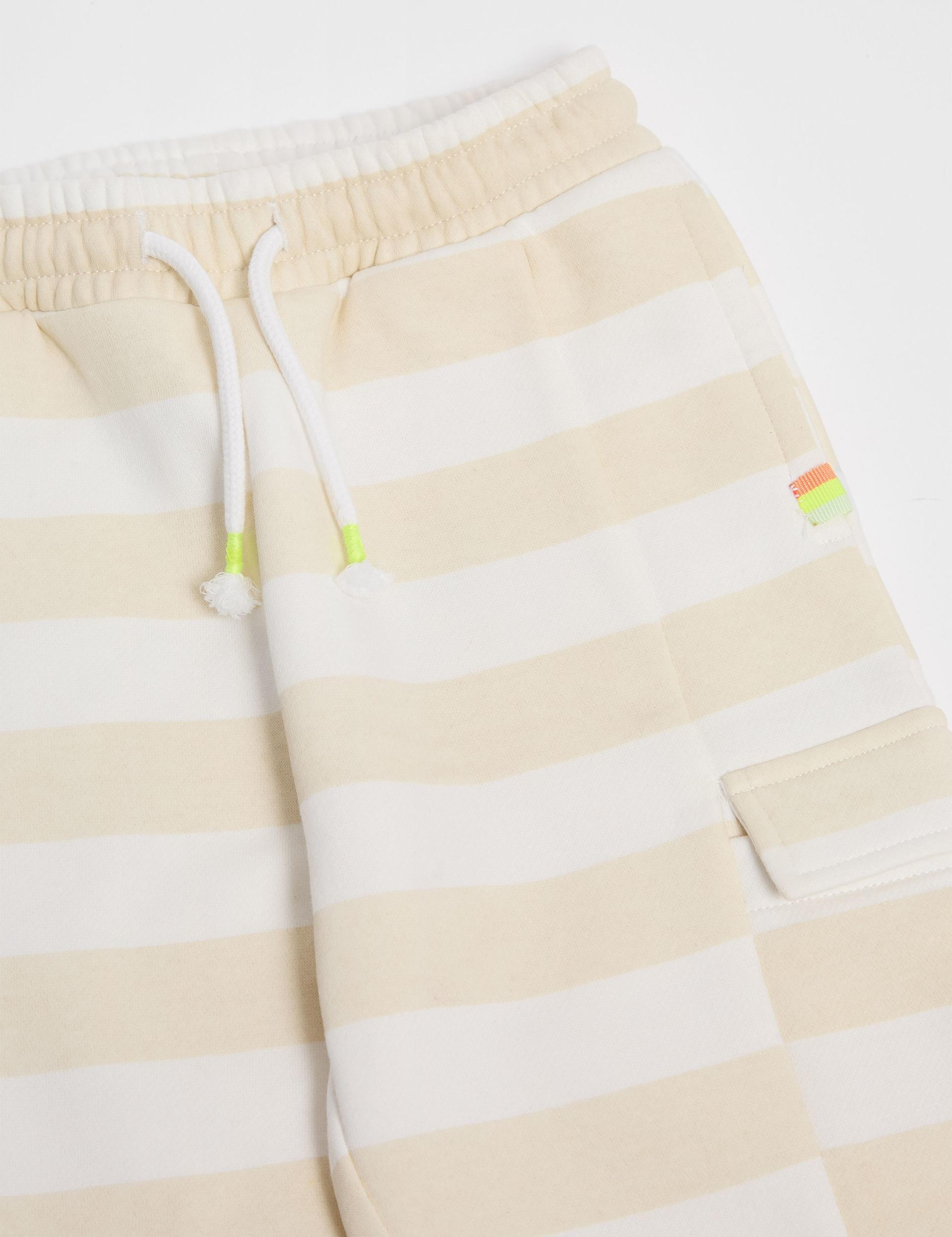 Pure Cotton Striped Joggers (2-8 Yrs) 4 of 5