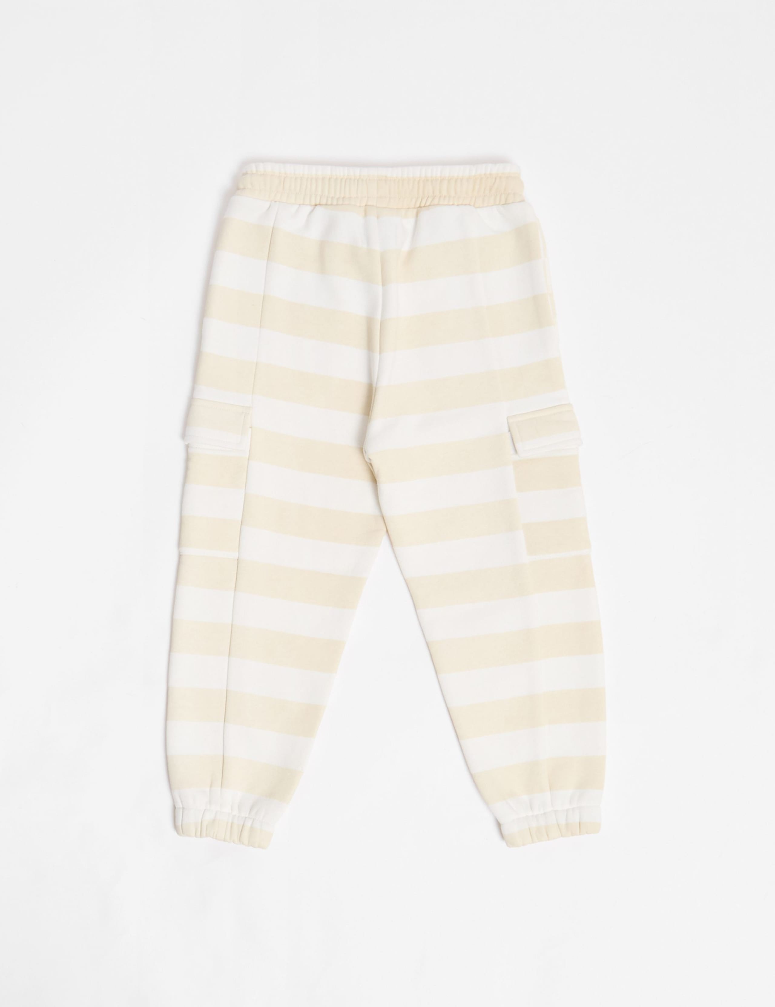 Pure Cotton Striped Joggers (2-8 Yrs) 5 of 5