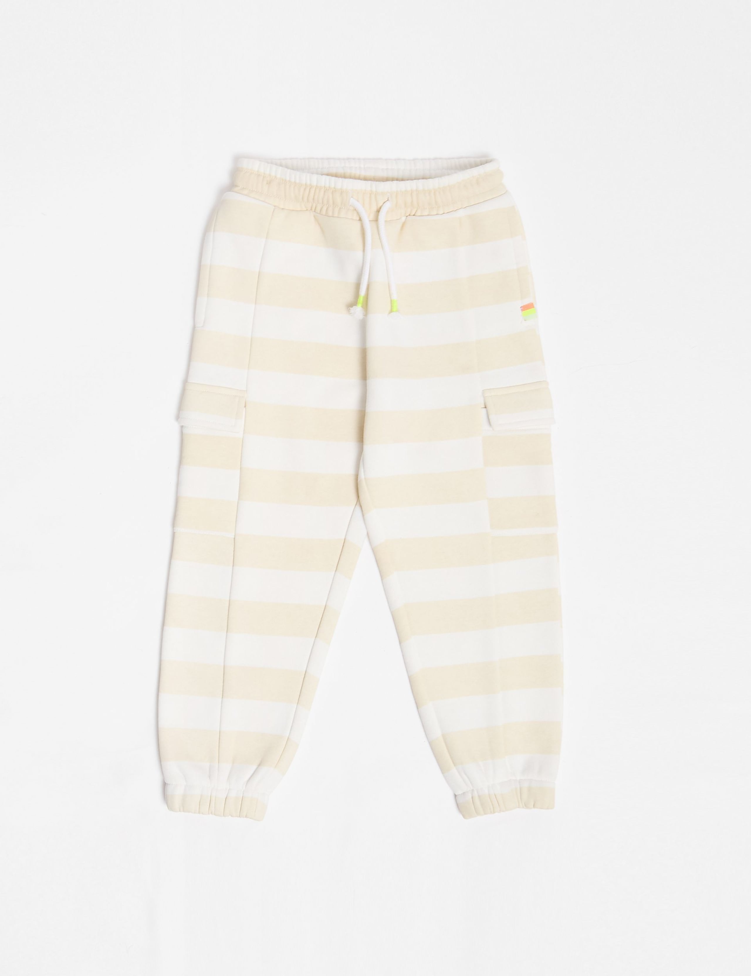 Pure Cotton Striped Joggers (2-8 Yrs) 2 of 5