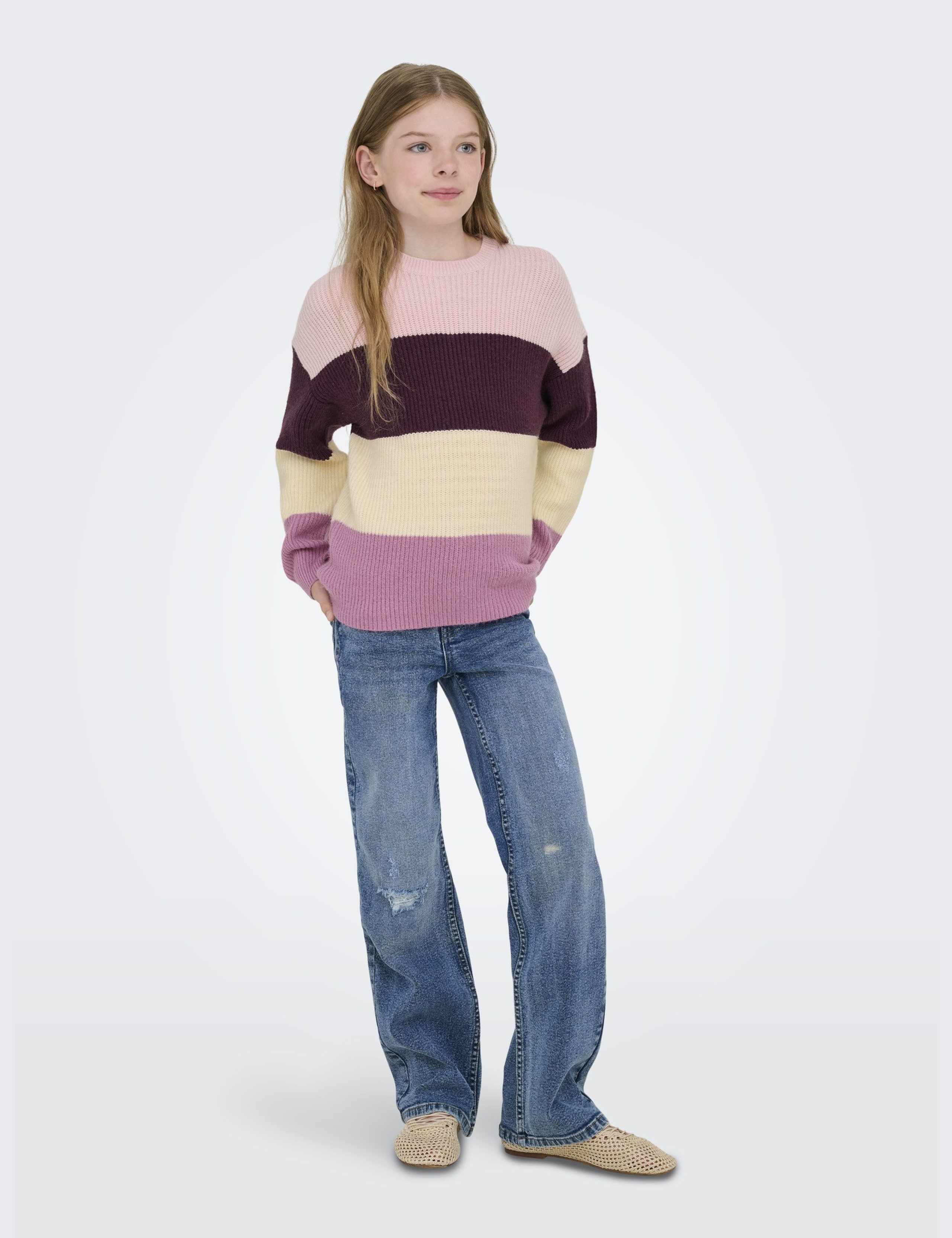 Striped Knitted Jumper (7-14 Yrs) 3 of 6