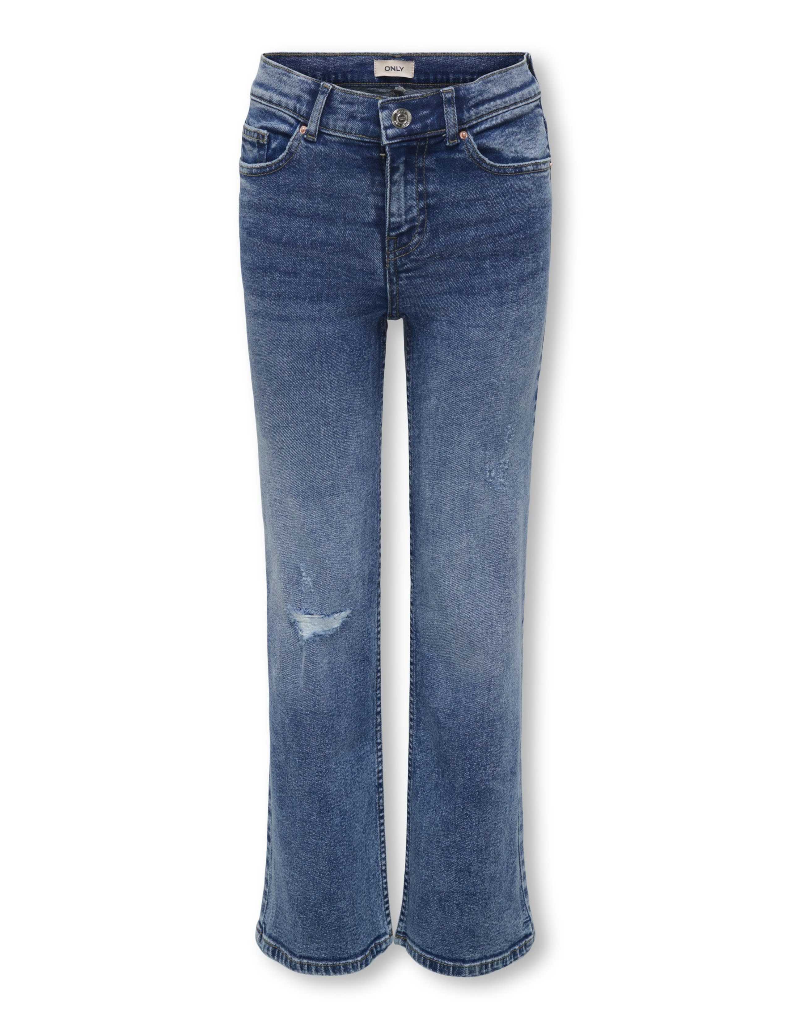 Cotton Rich Wide Leg Jeans (8-14 Yrs) 2 of 5