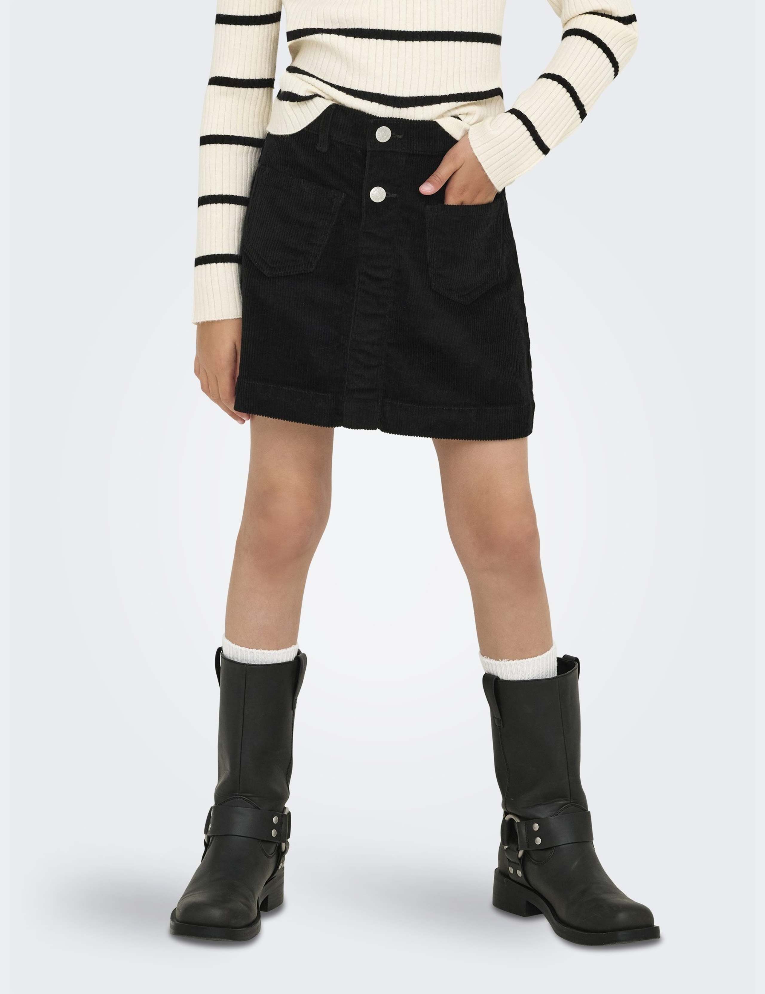 Cotton Rich Cord A Line Skirt (8 – 14 Yrs) 1 of 5