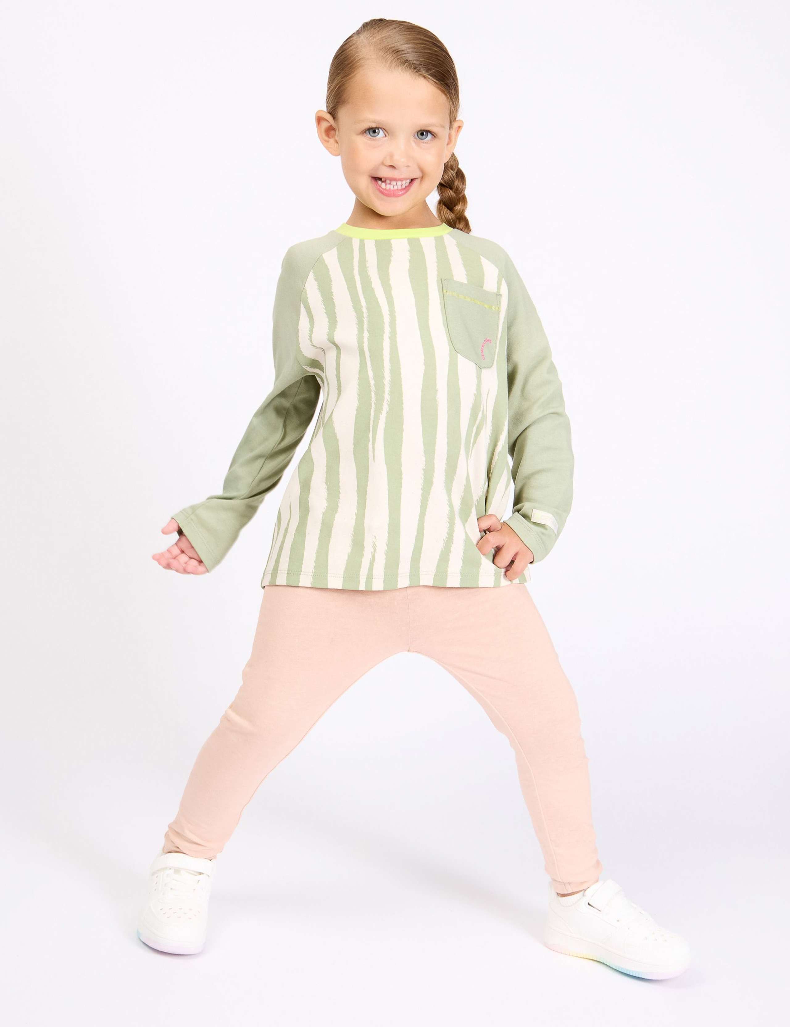 Pure Cotton Striped T-Shirt (2-8 Yrs) 2 of 11