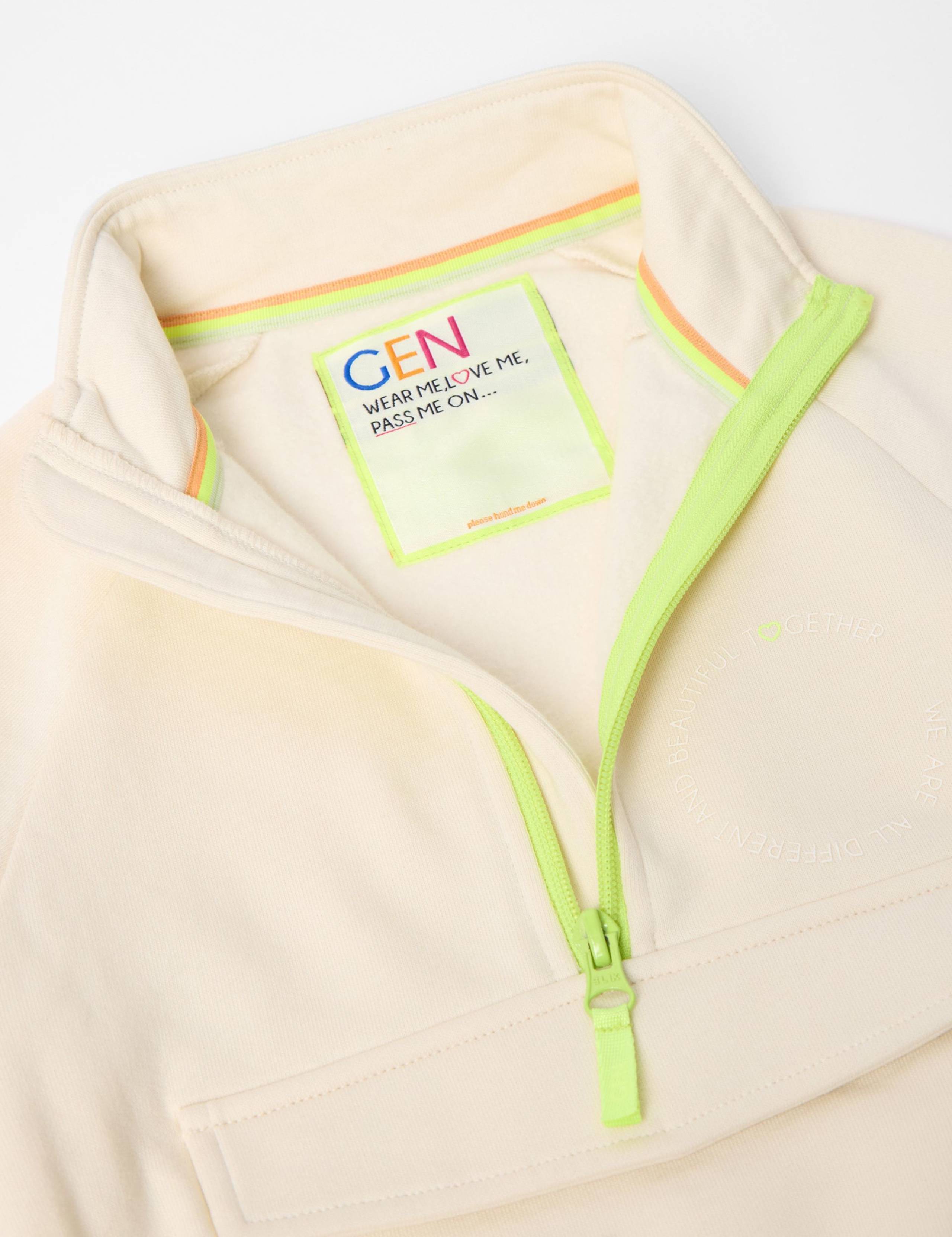 Pure Cotton Half Zip Sweatshirt (3-8 Yrs) 11 of 12