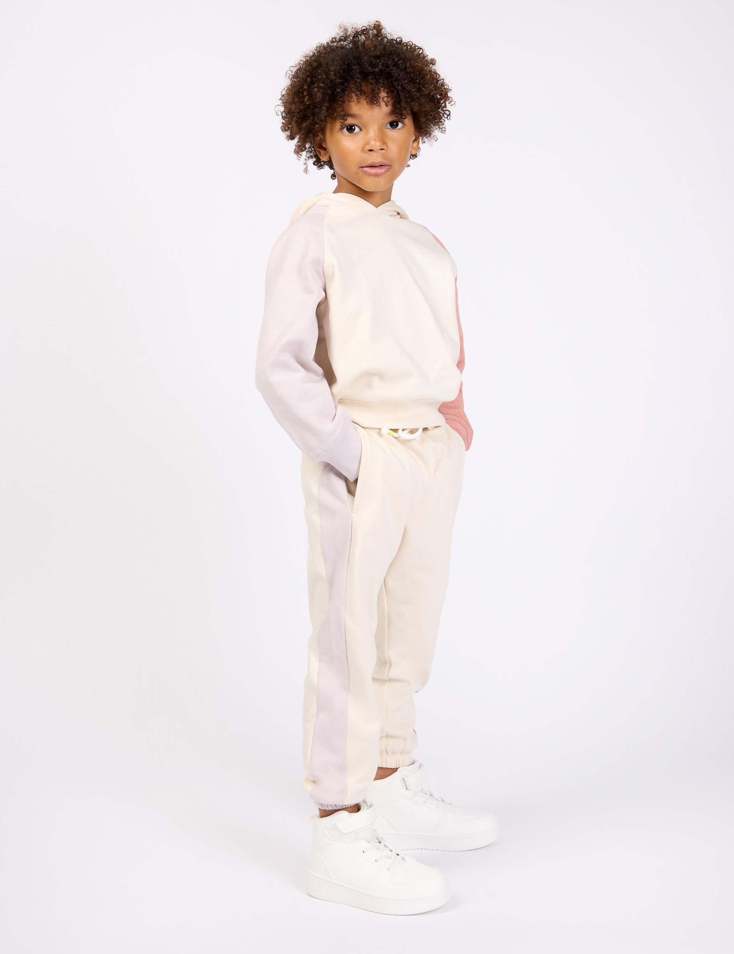 Relaxed Pure Cotton Panel Joggers (2-8 Yrs) 3 of 12