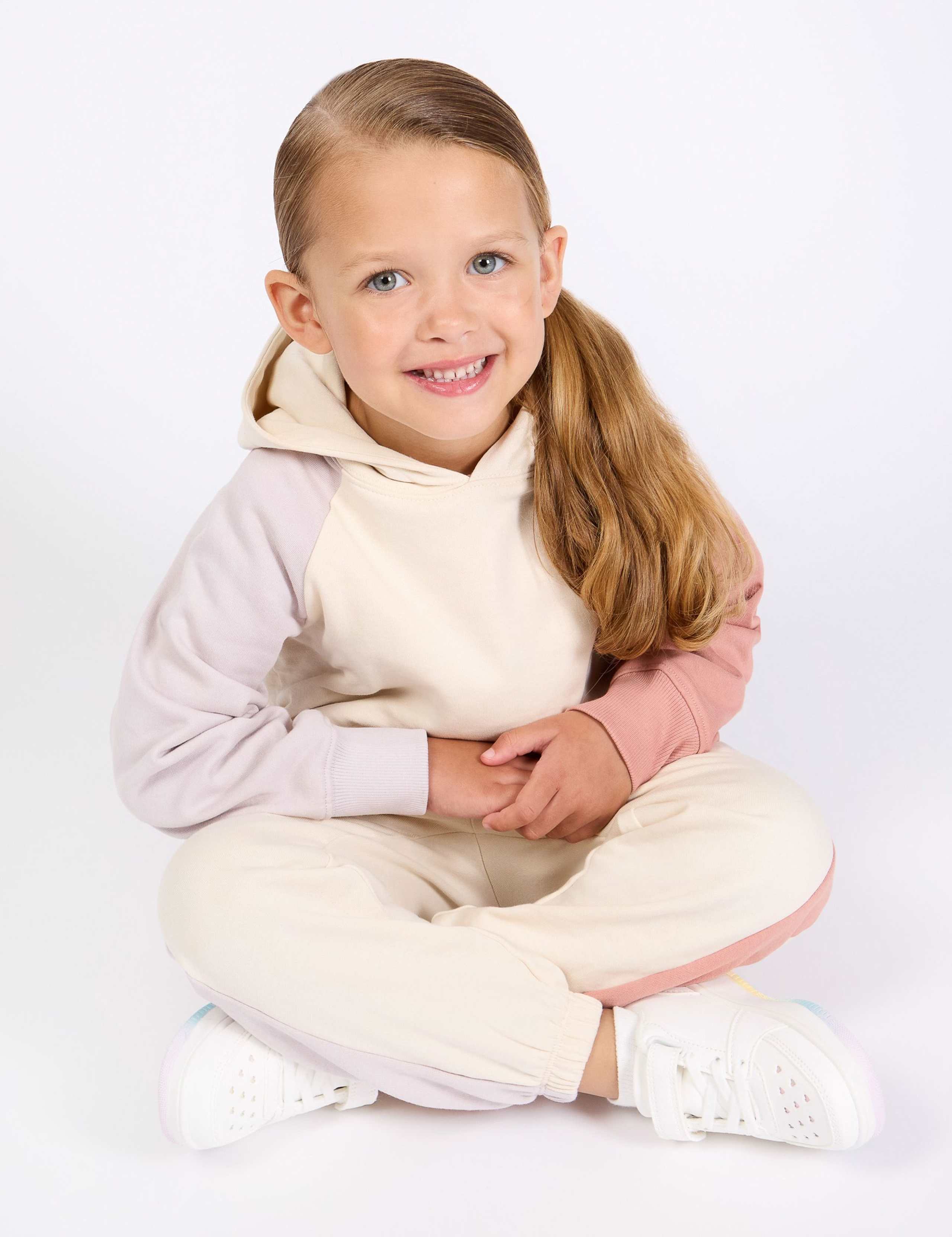 Relaxed Pure Cotton Panel Joggers (2-8 Yrs) 5 of 12