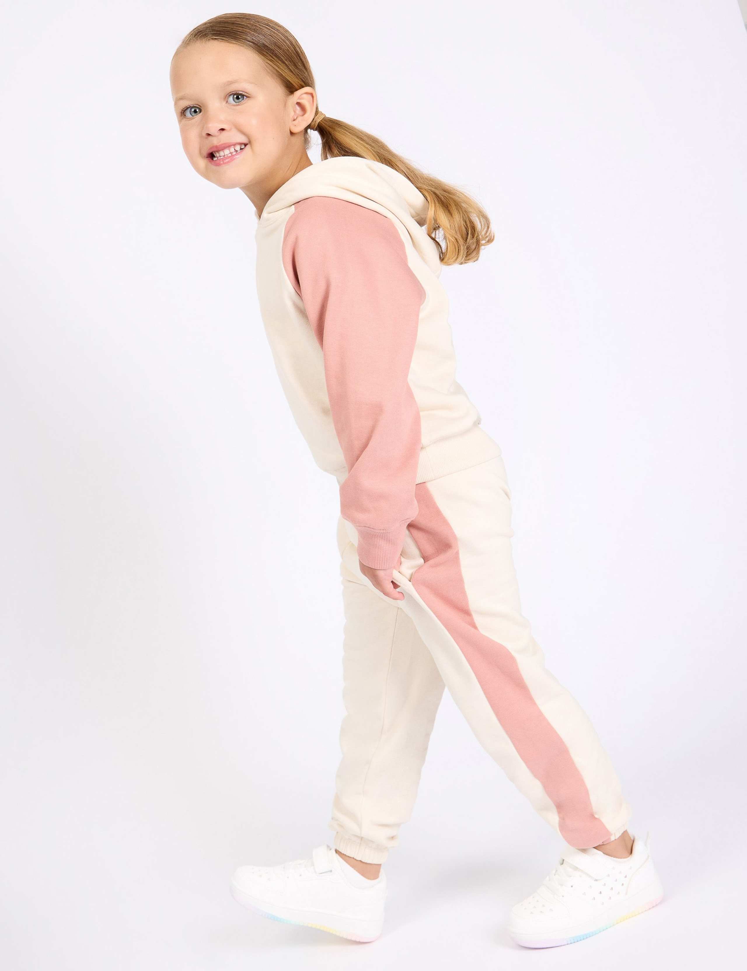 Relaxed Pure Cotton Panel Joggers (2-8 Yrs) 10 of 12