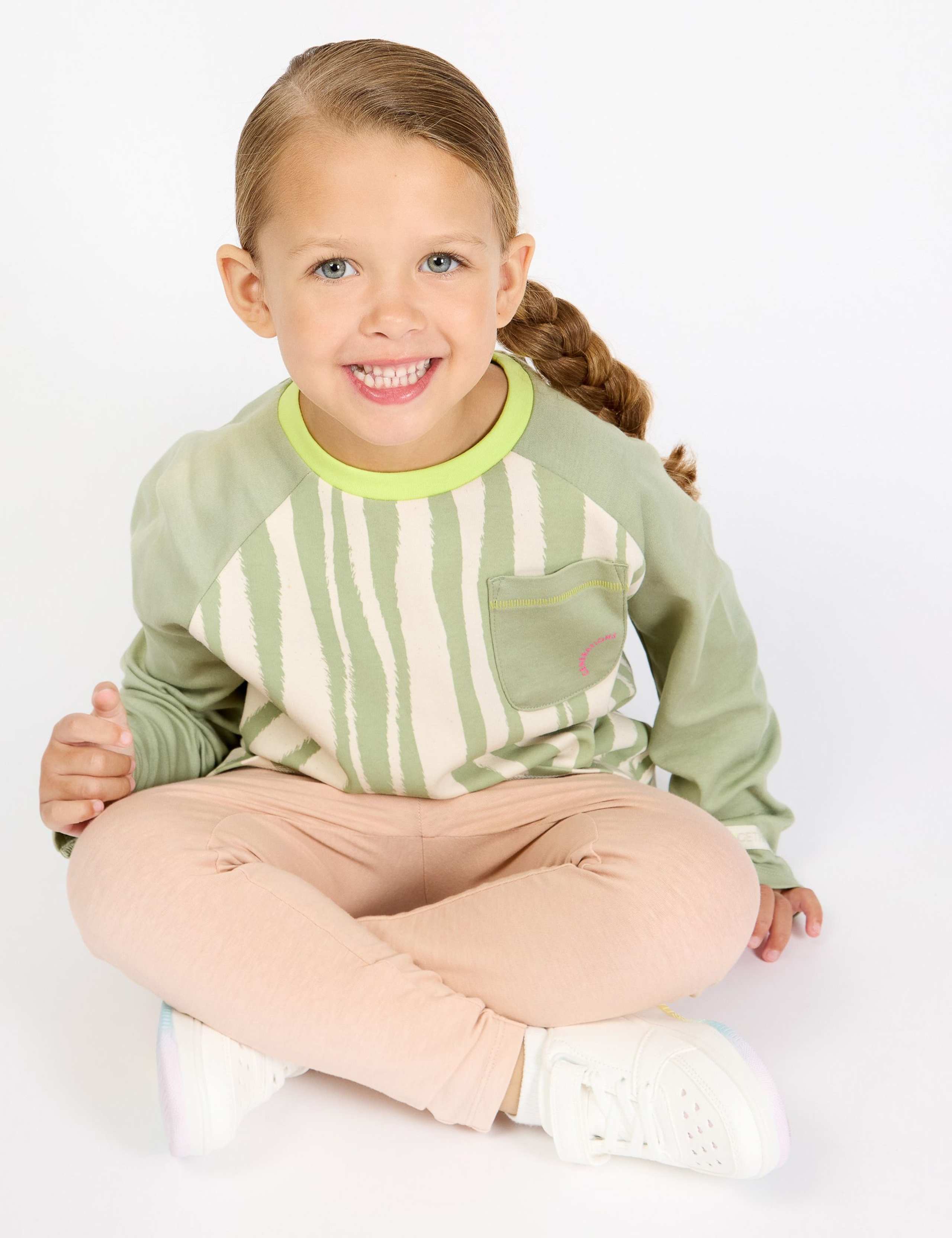 2pk Pure Cotton Striped Leggings (2-8 Yrs) 8 of 8