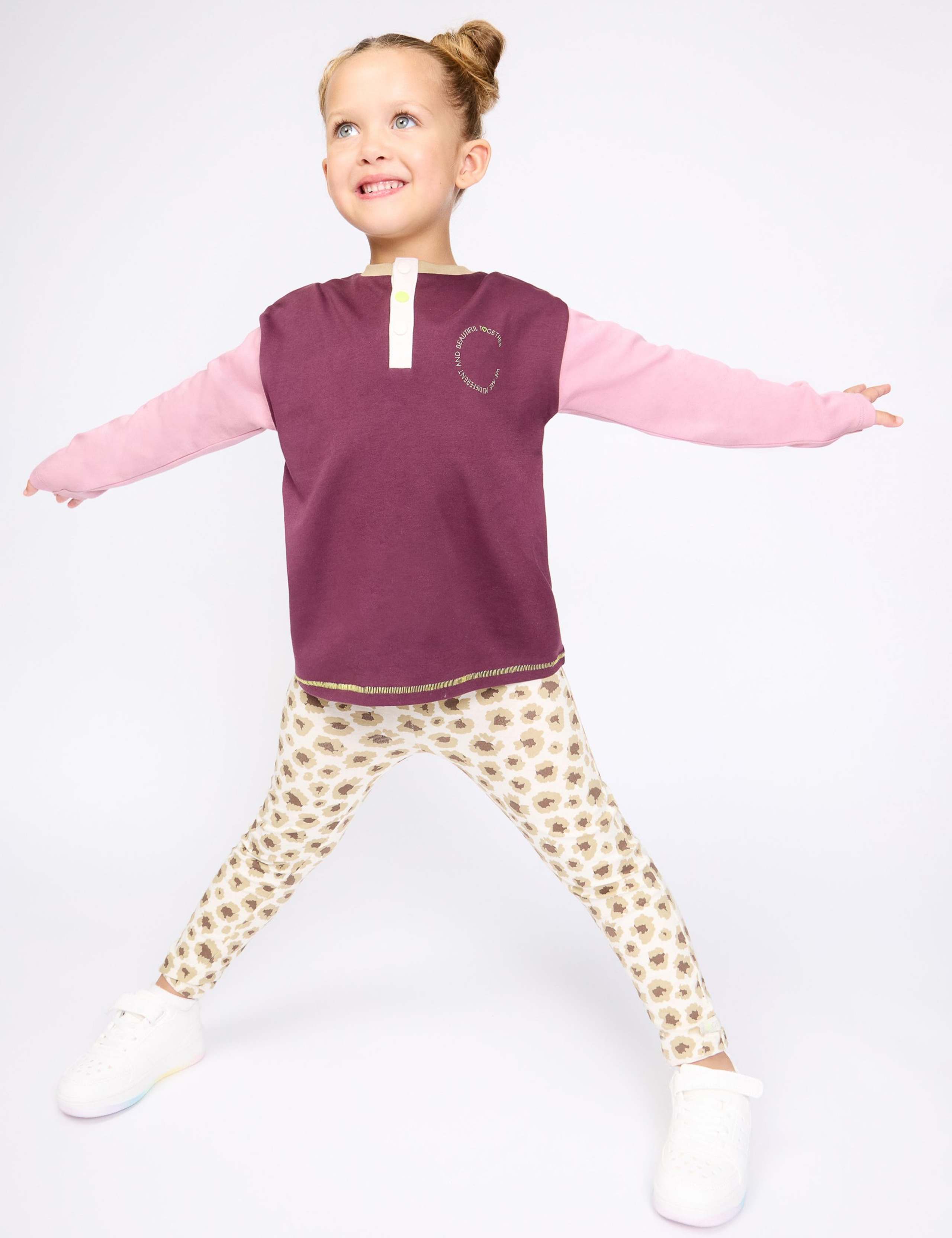 2 Pack Pure Cotton Striped Leggings (2-8 Yrs) 4 of 7