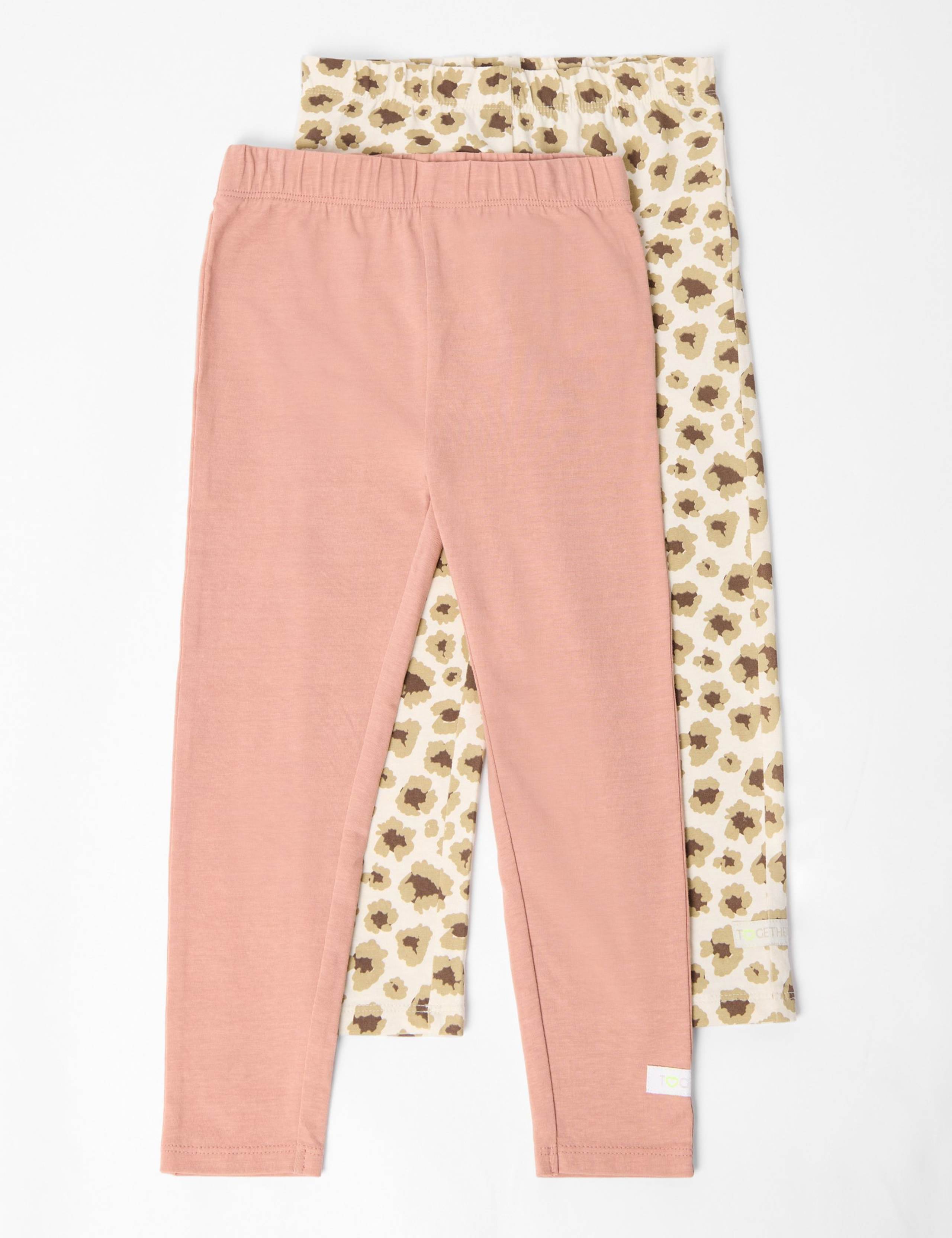 2 Pack Pure Cotton Striped Leggings (2-8 Yrs) 5 of 7