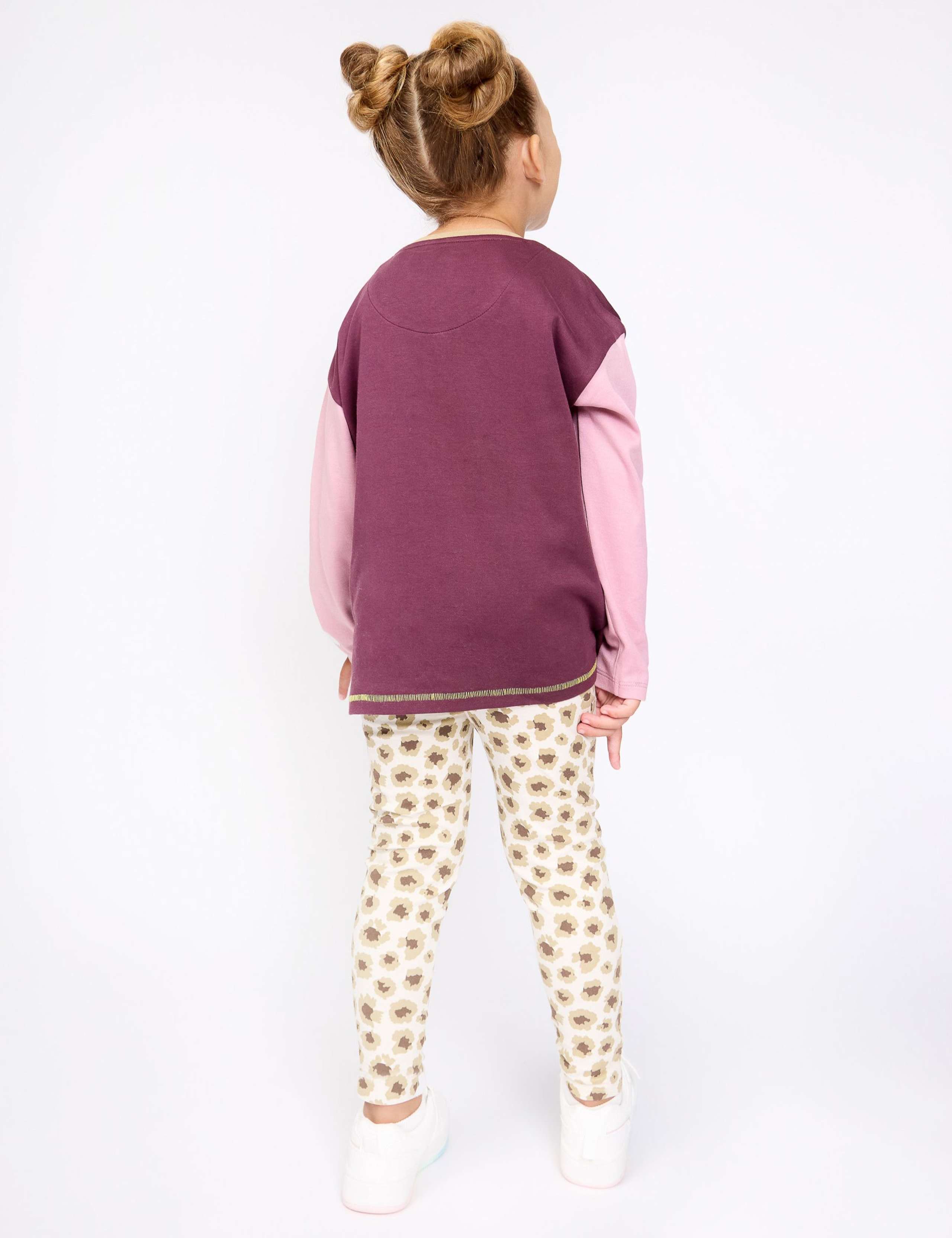 2pk Pure Cotton Striped Leggings (2-8 Yrs) 7 of 7