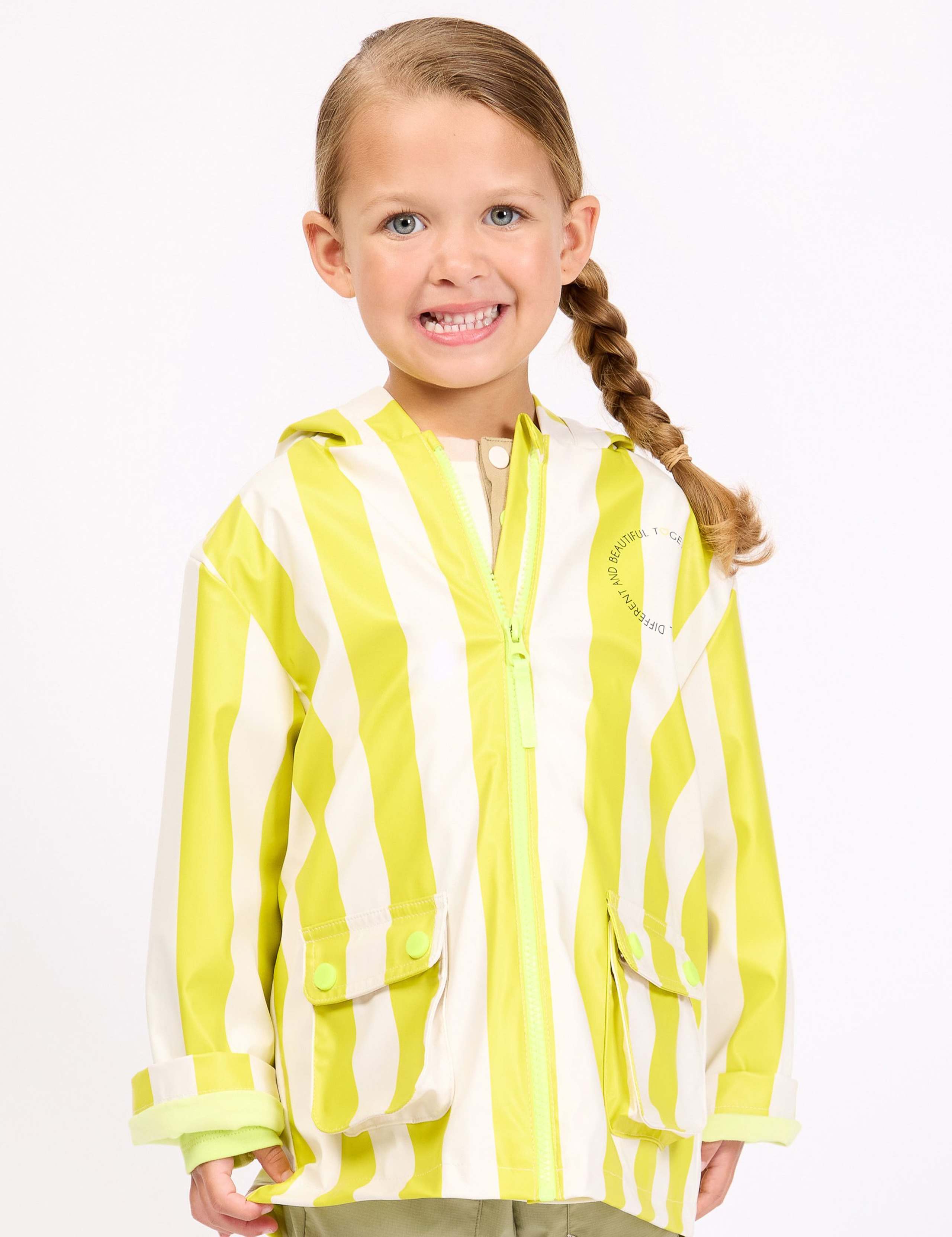 Hooded Striped Raincoat (2-8 Yrs) 3 of 13