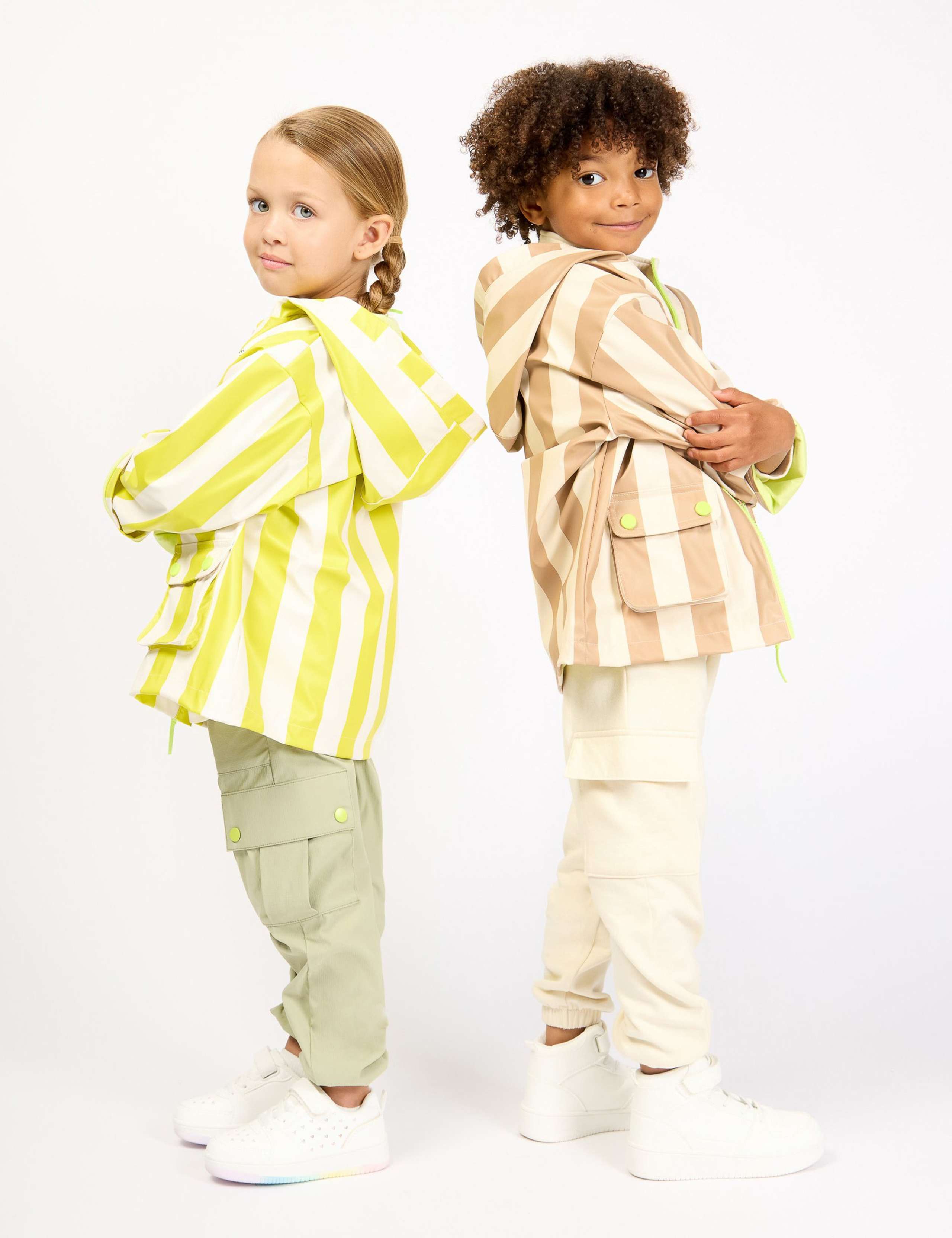 Hooded Striped Raincoat (2-8 Yrs) 7 of 13