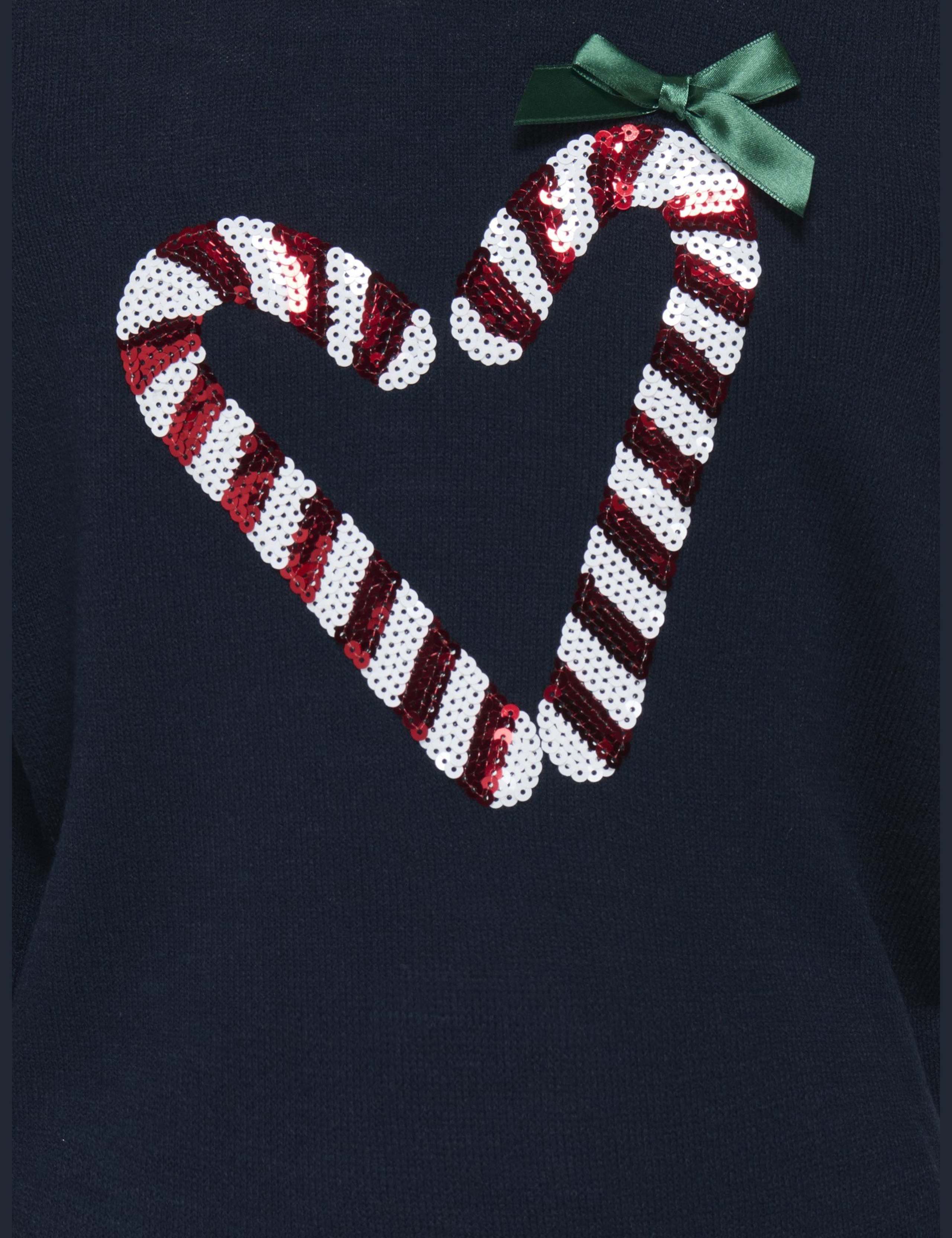 Sequin Candy Cane Jumper (7-14 Yrs) 6 of 6