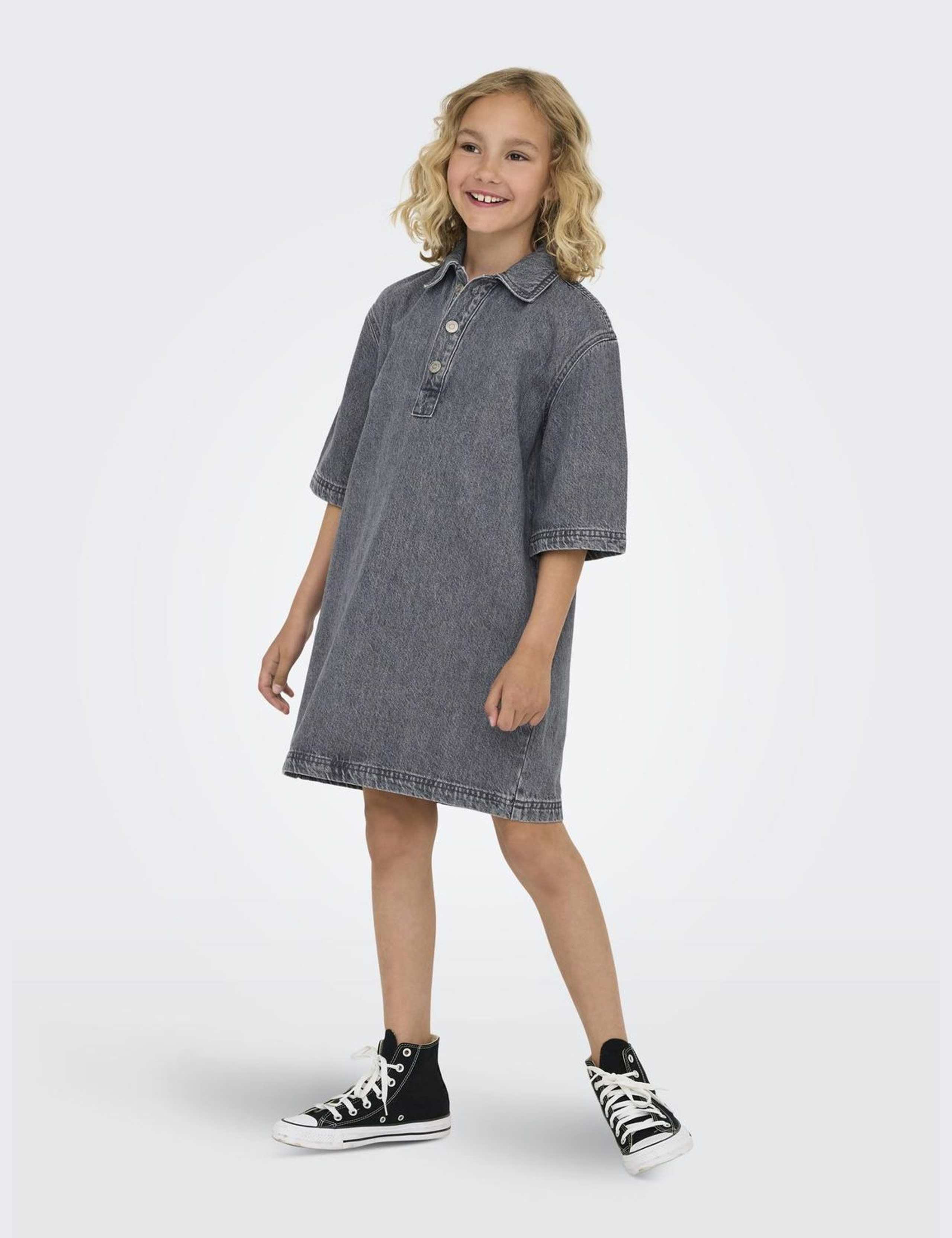 Denim Collared Dress (8-14 Yrs) 3 of 6