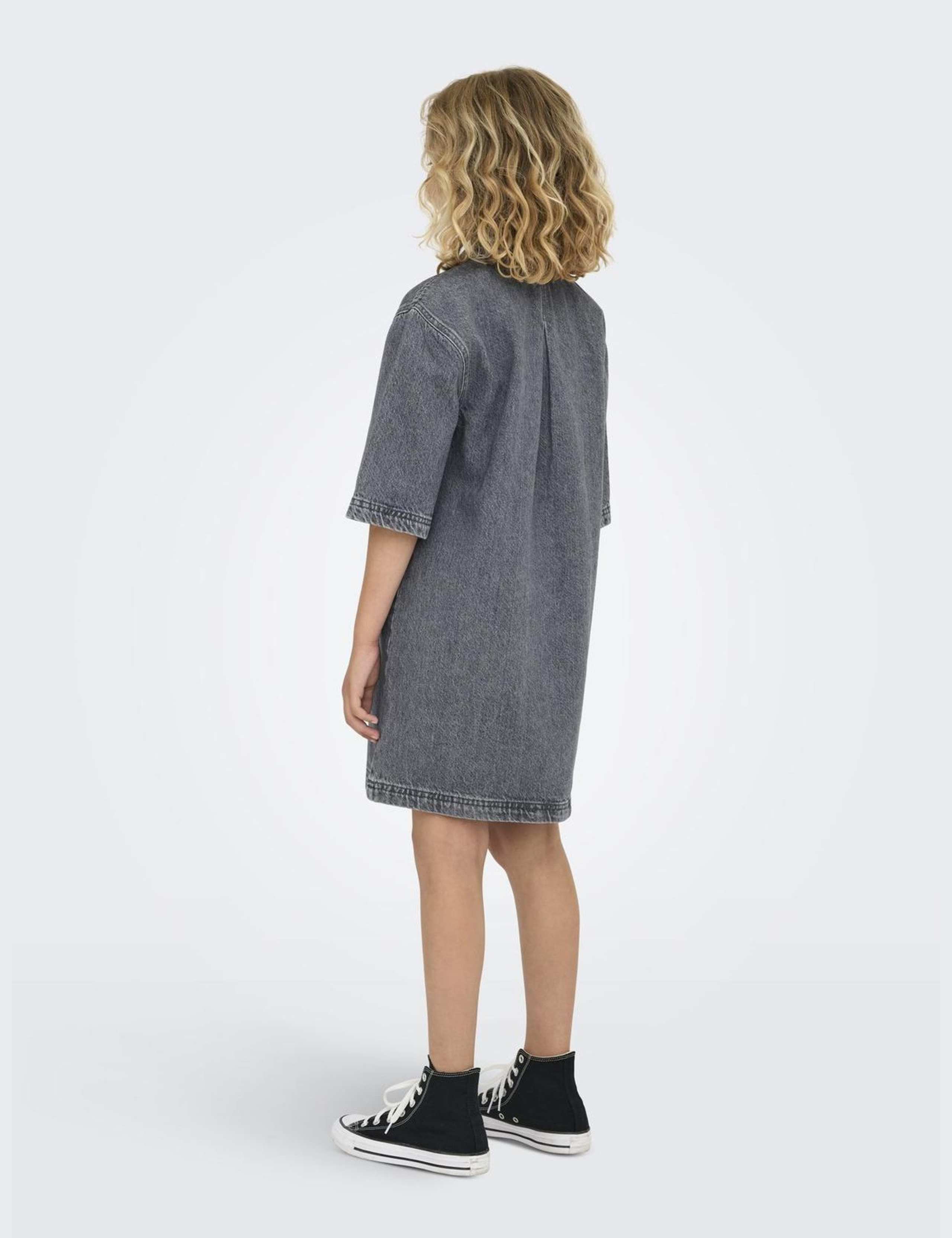 Denim Collared Dress (8-14 Yrs) 5 of 6