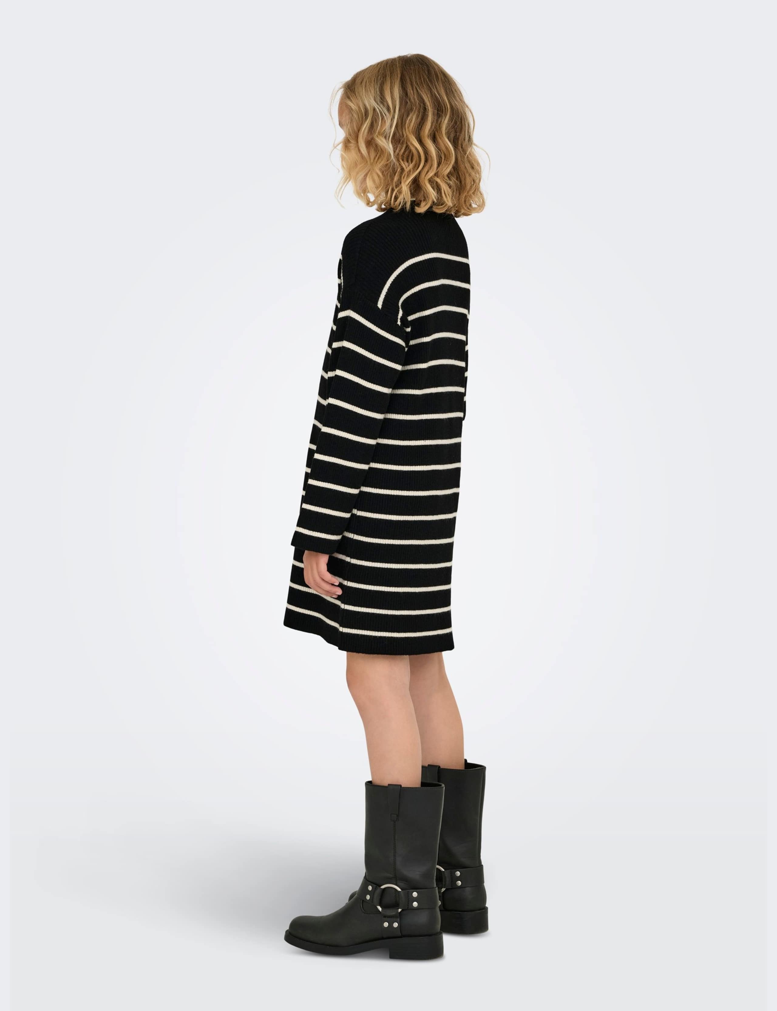 Striped Ribbed Knitted Jumper Dress (7-14 Yrs) 4 of 5