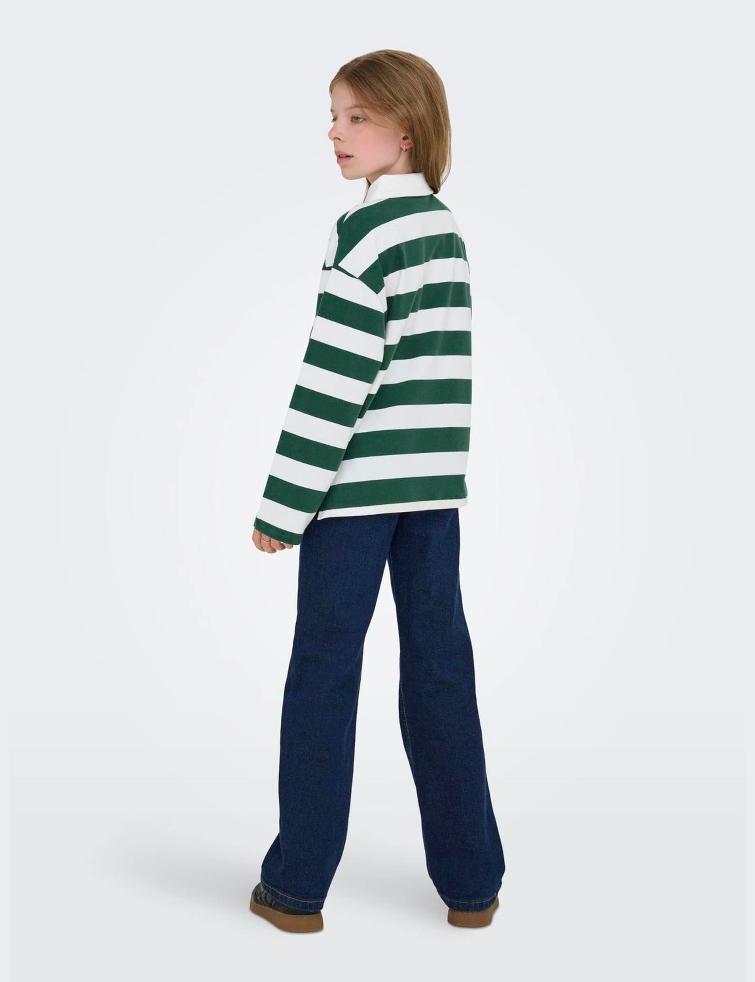 Cotton Rich Striped Boxy Polo Shirt (7-14 Yrs) 5 of 6