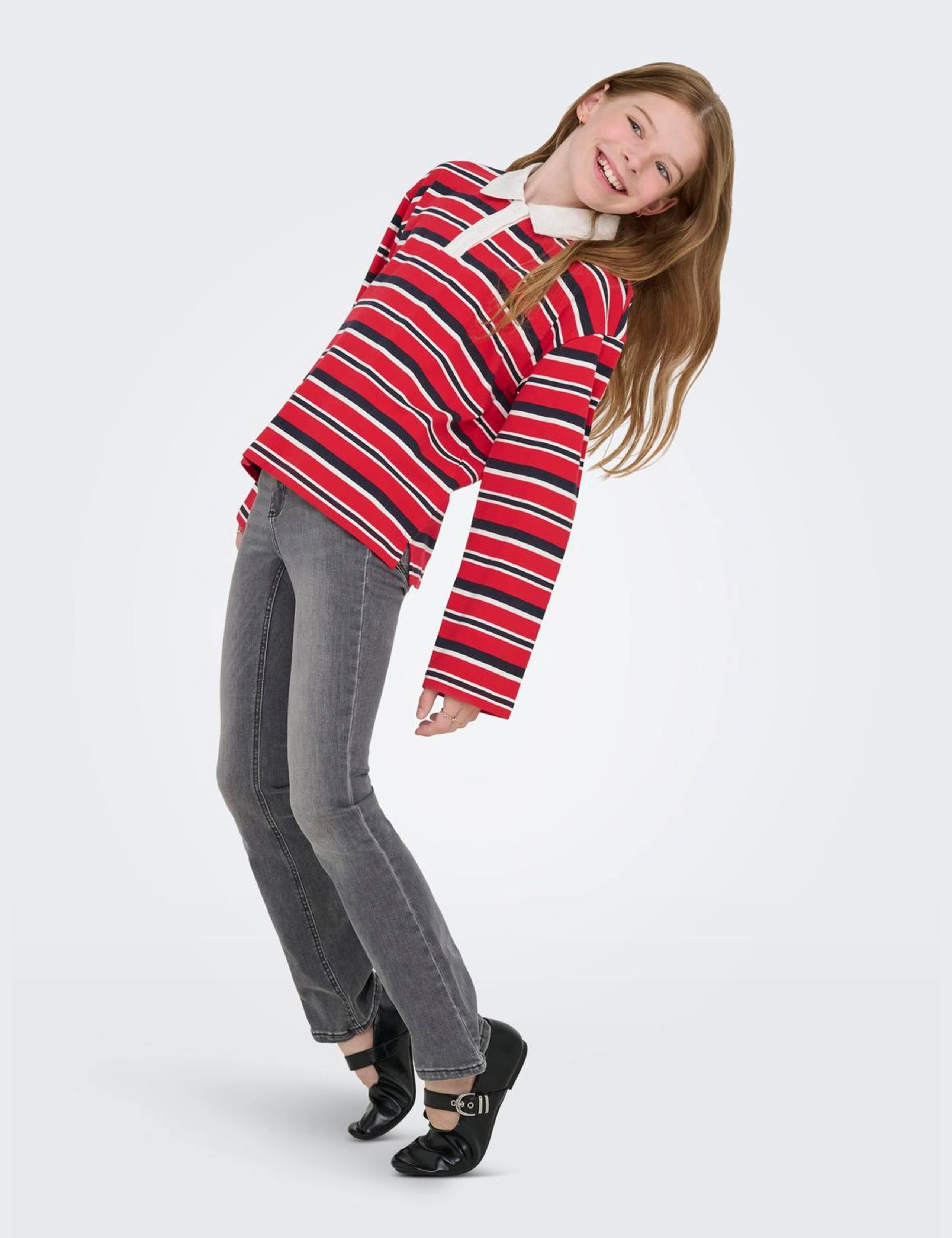 Cotton Rich Striped Boxy Polo Shirt (7-14 Yrs) 5 of 6
