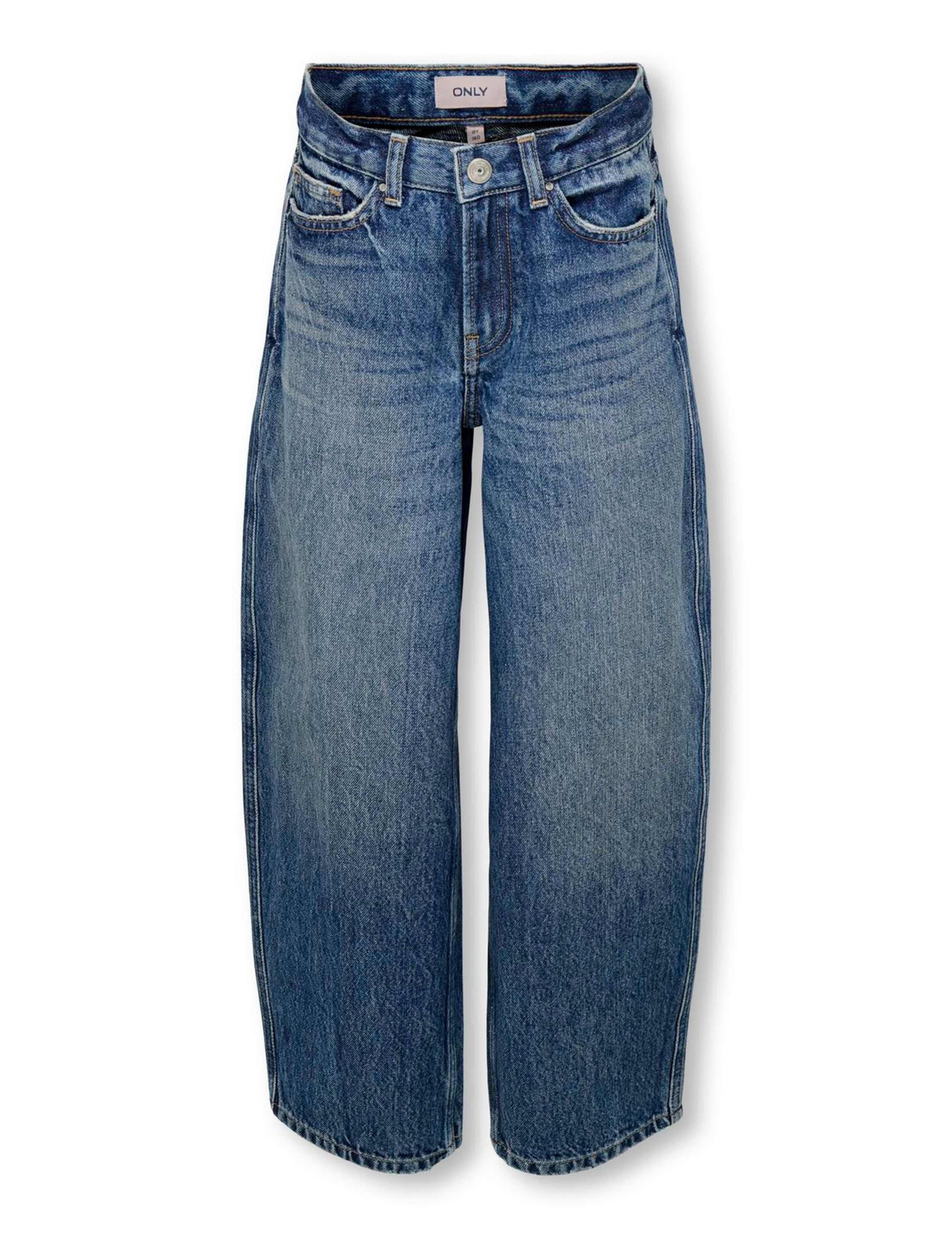 Barrel Leg Pure Cotton Jeans (8-14 Yrs) 2 of 6