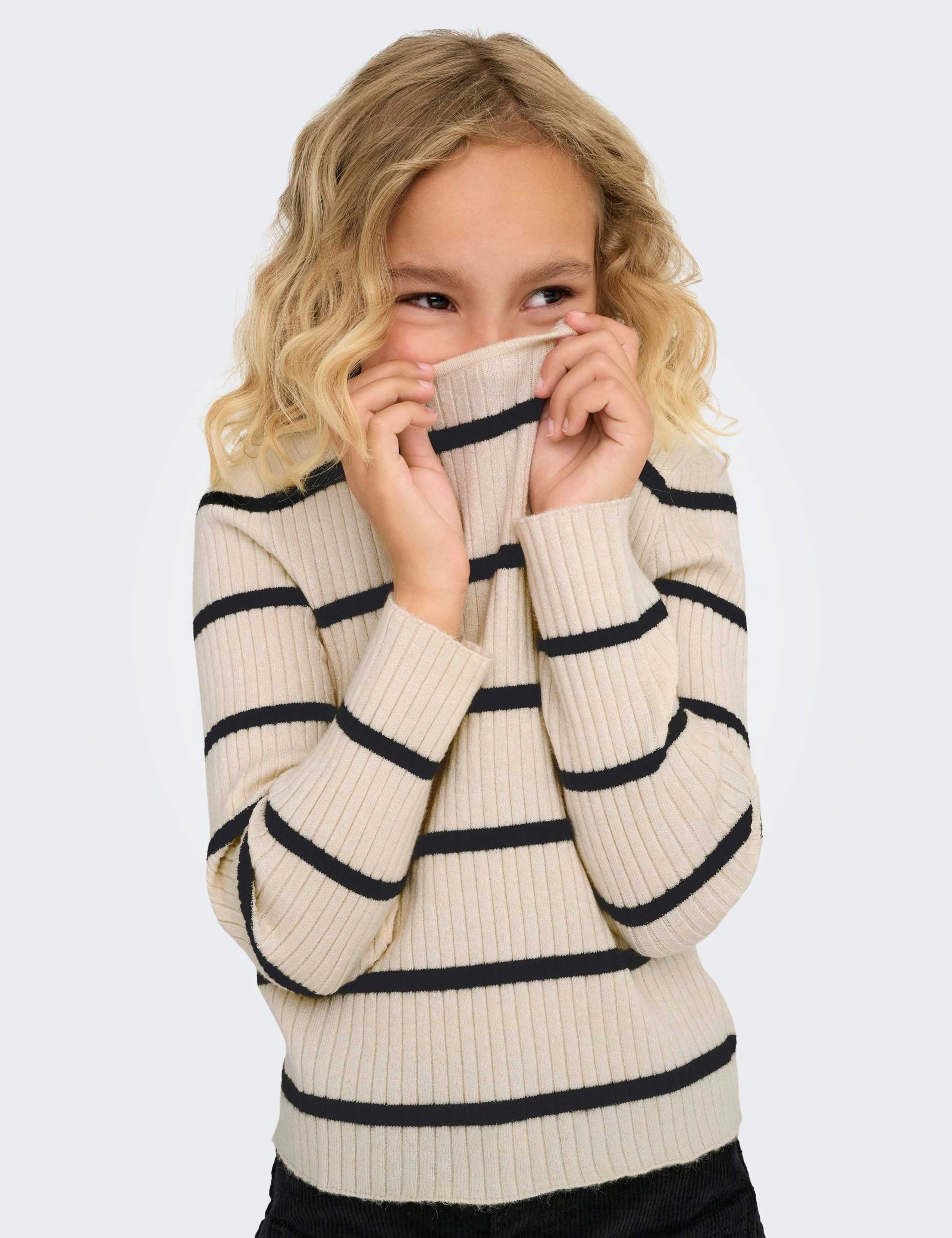 Striped Knitted Ribbed Top (7-14 Yrs) 3 of 5