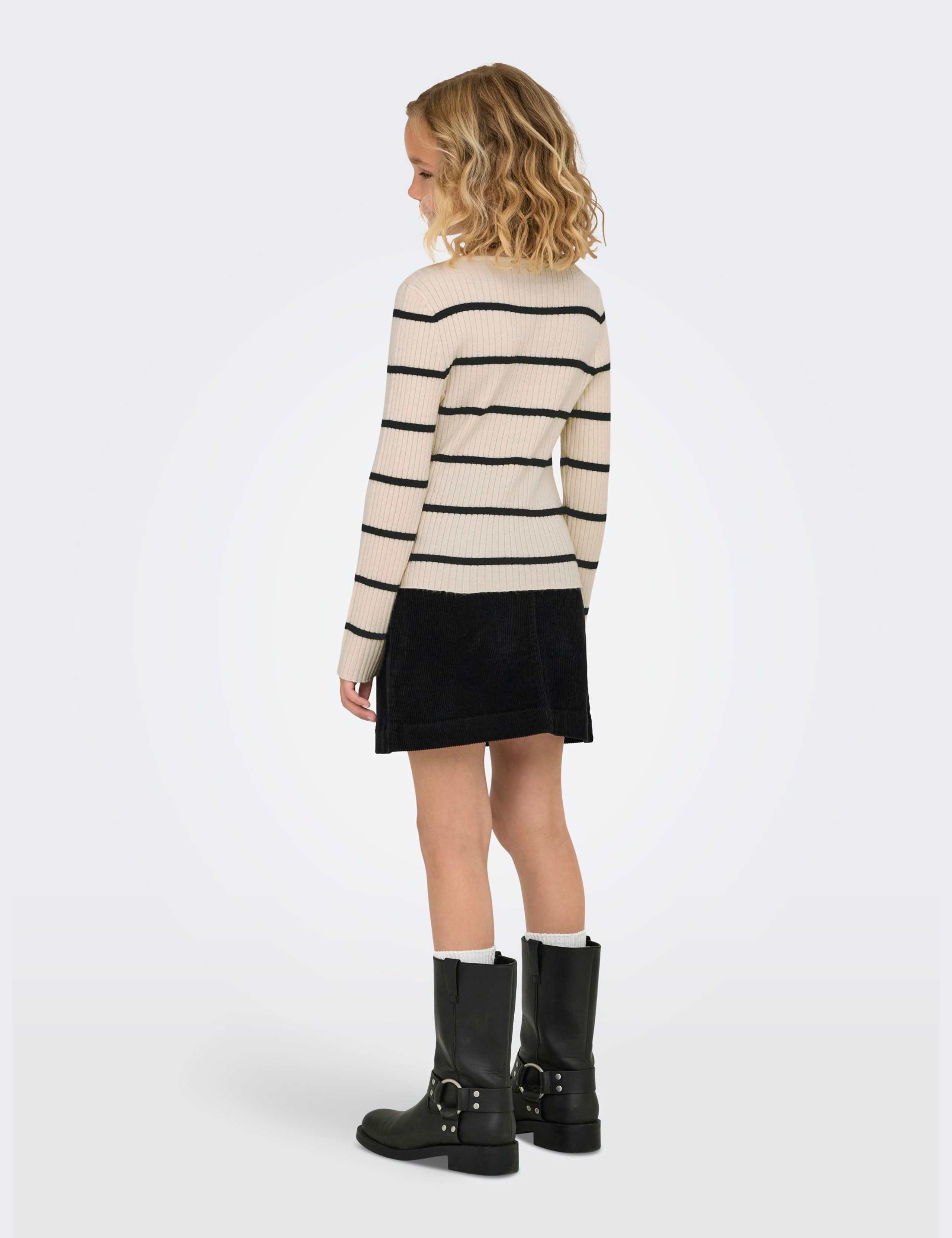 Striped Knitted Ribbed Top (7-14 Yrs) 4 of 5
