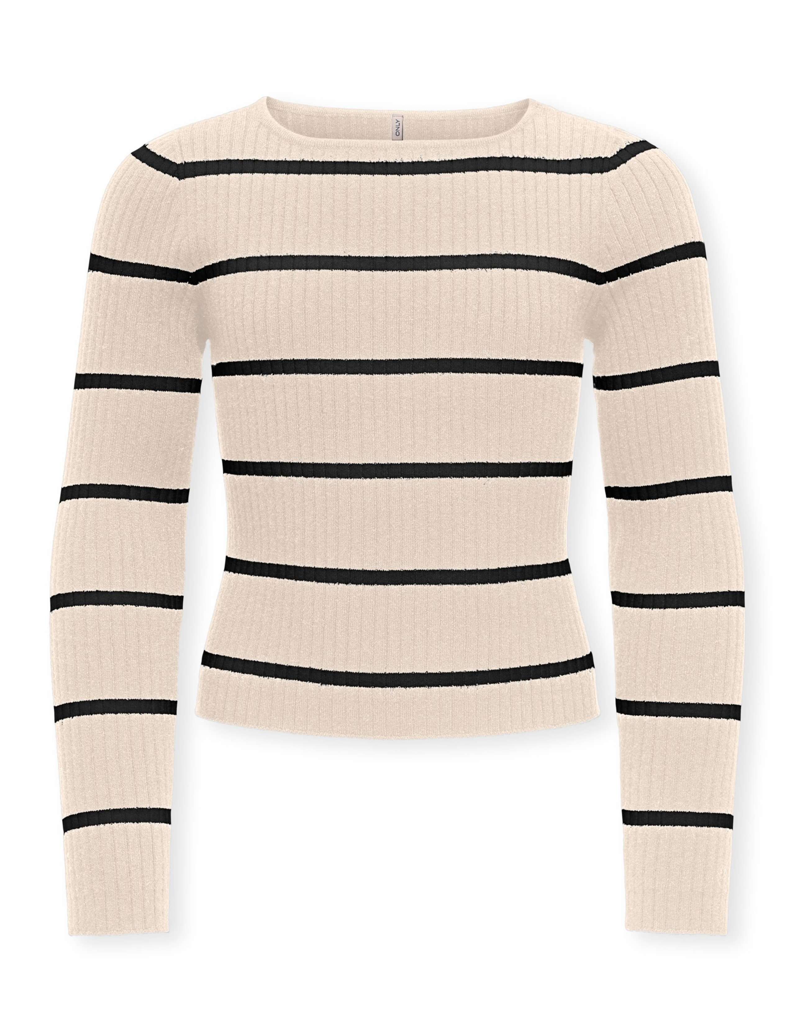Striped Knitted Ribbed Top (7-14 Yrs) 2 of 5