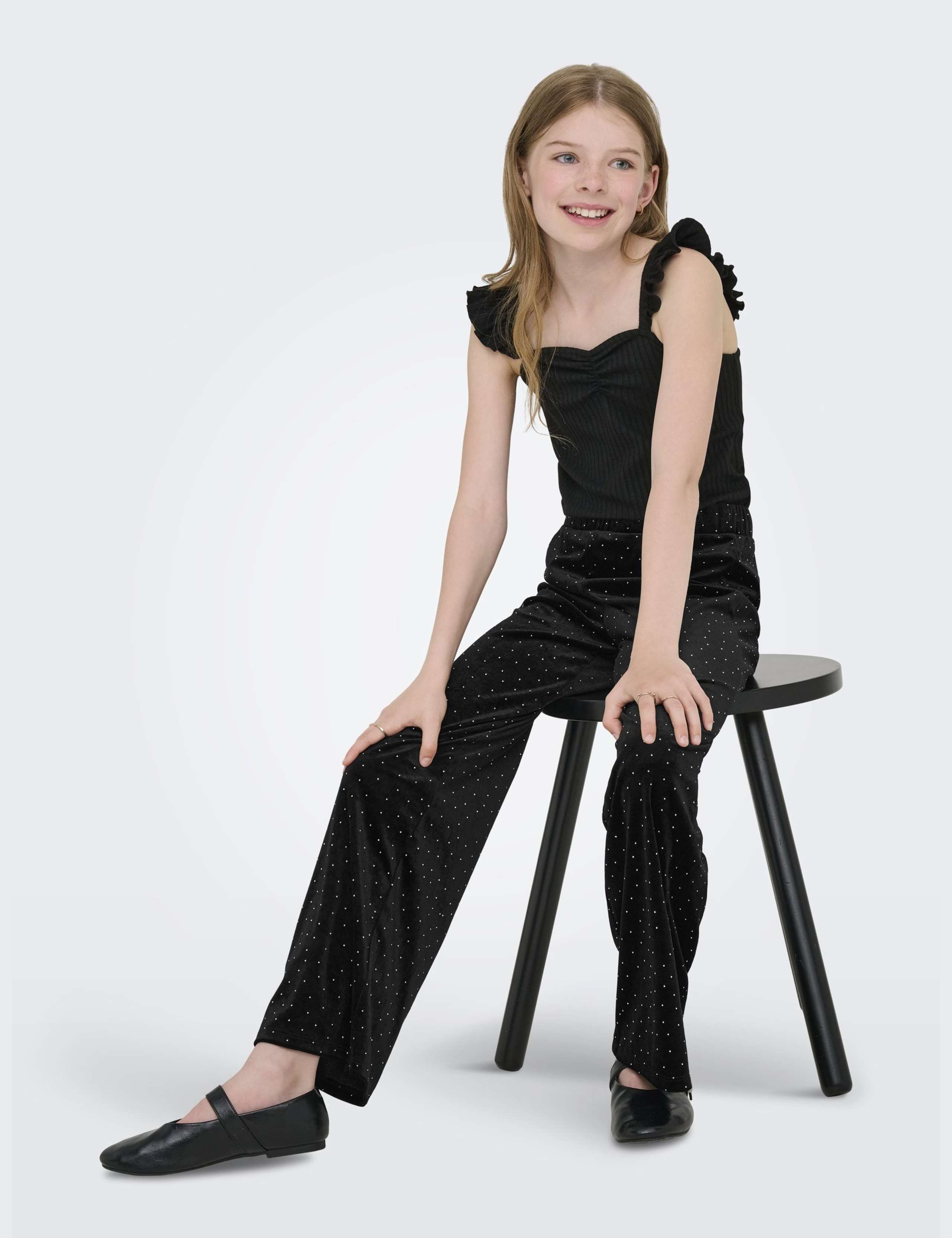 Velvet Embellished Trousers (8-14 Yrs) 3 of 6