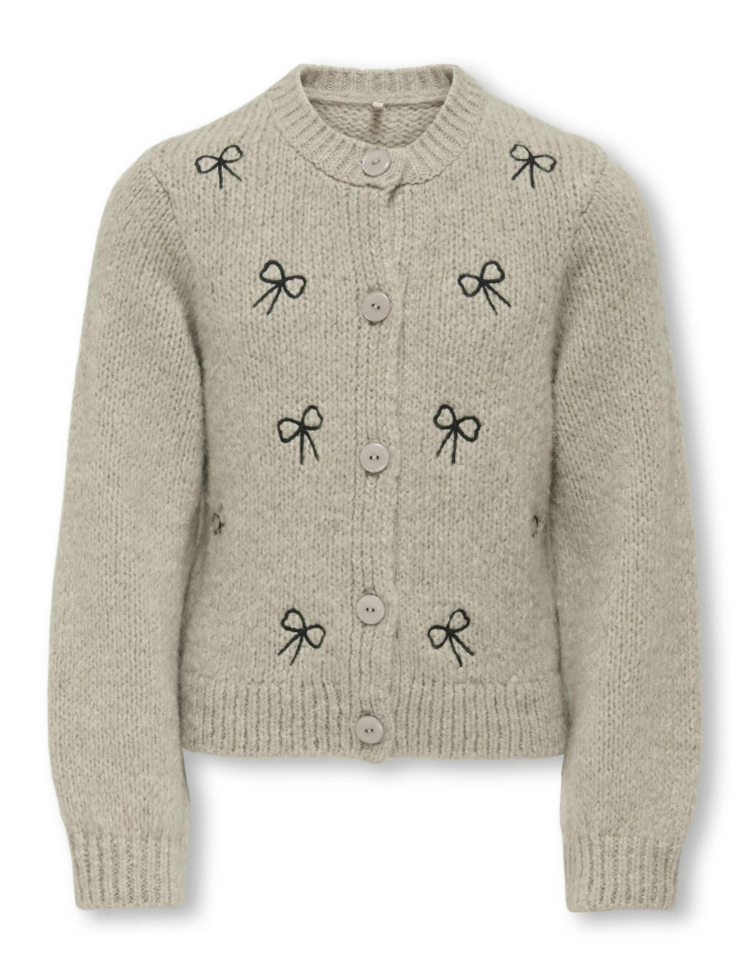 Bow Embroidered Knitted Cardigan (7-14 Yrs) 2 of 3