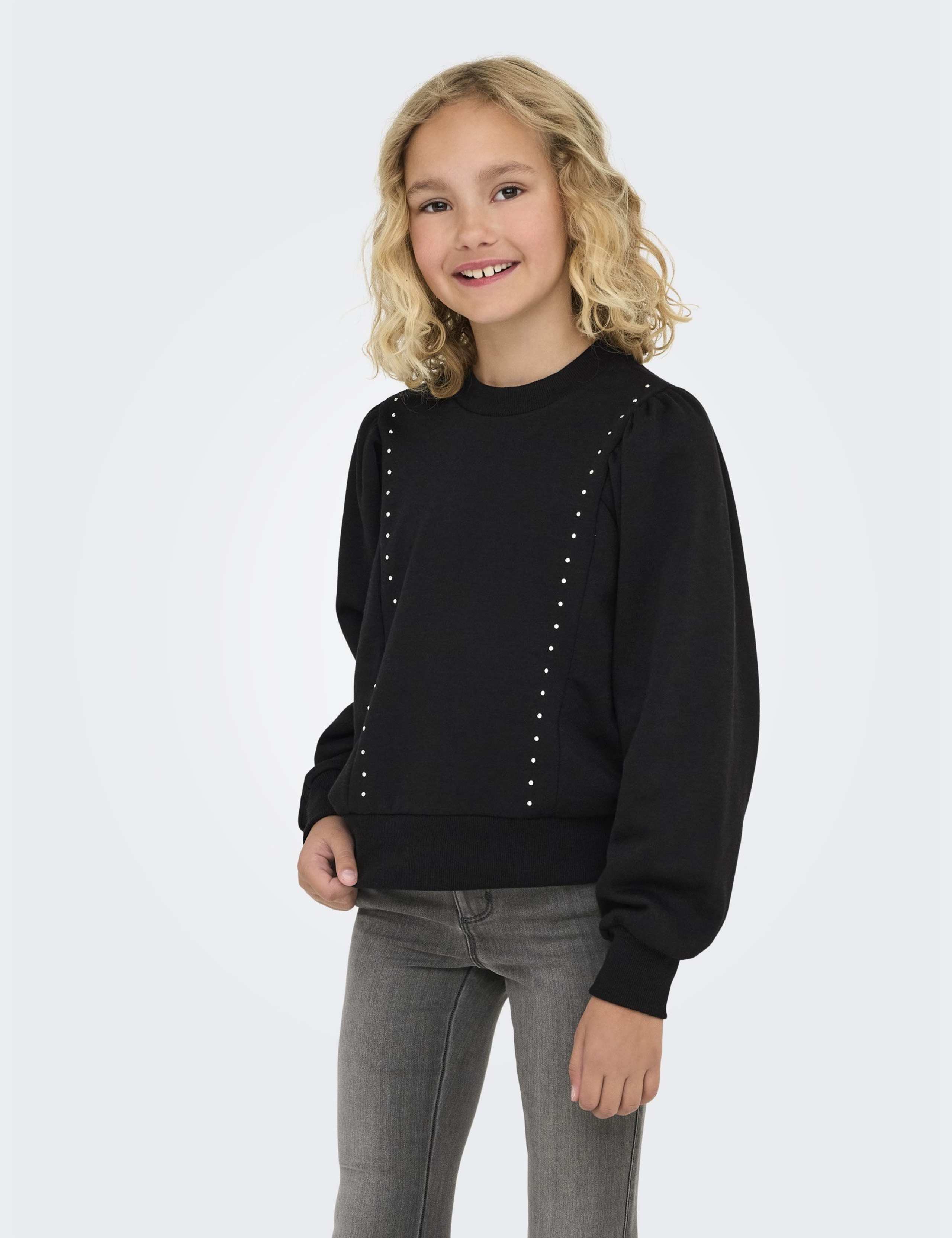 Cotton Rich Stud Detail Top (7-14 Yrs) 1 of 6