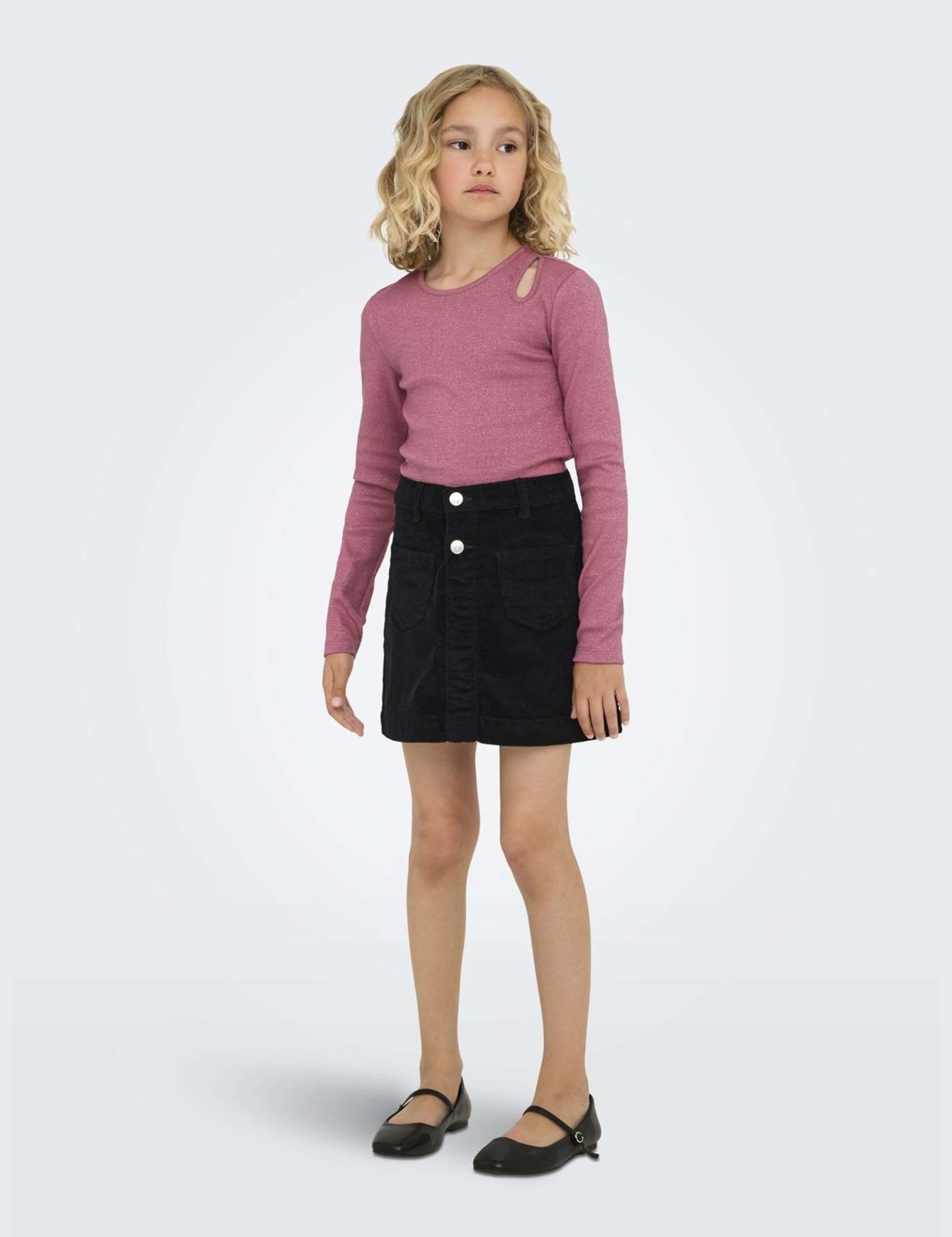 Cotton Rich Glitter Cutout Top (7-14 Yrs) 4 of 6