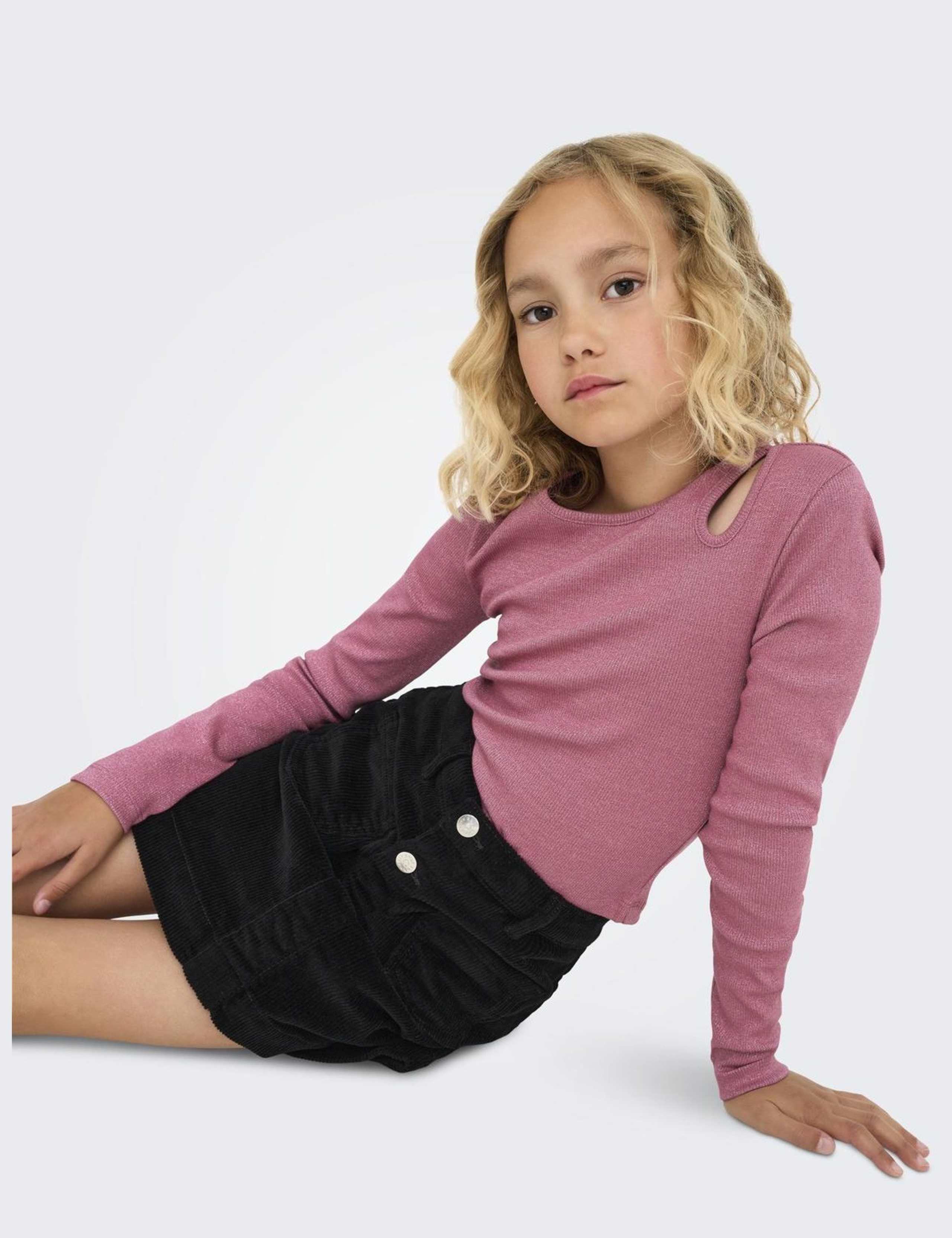 Cotton Rich Glitter Cutout Top (7-14 Yrs) 6 of 6