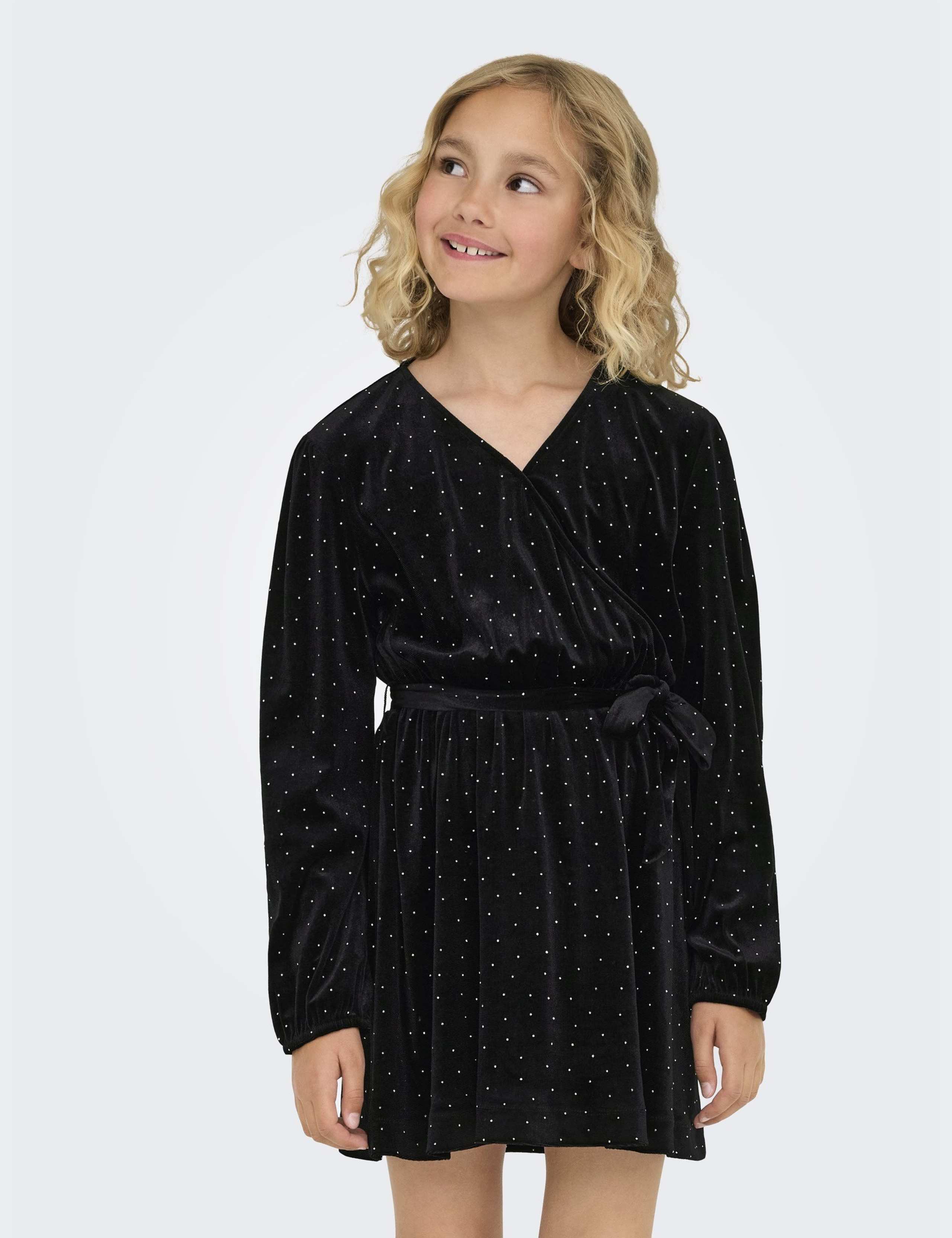 Velvet Embellished Belted Party Dress (7-14 Yrs) 3 of 6