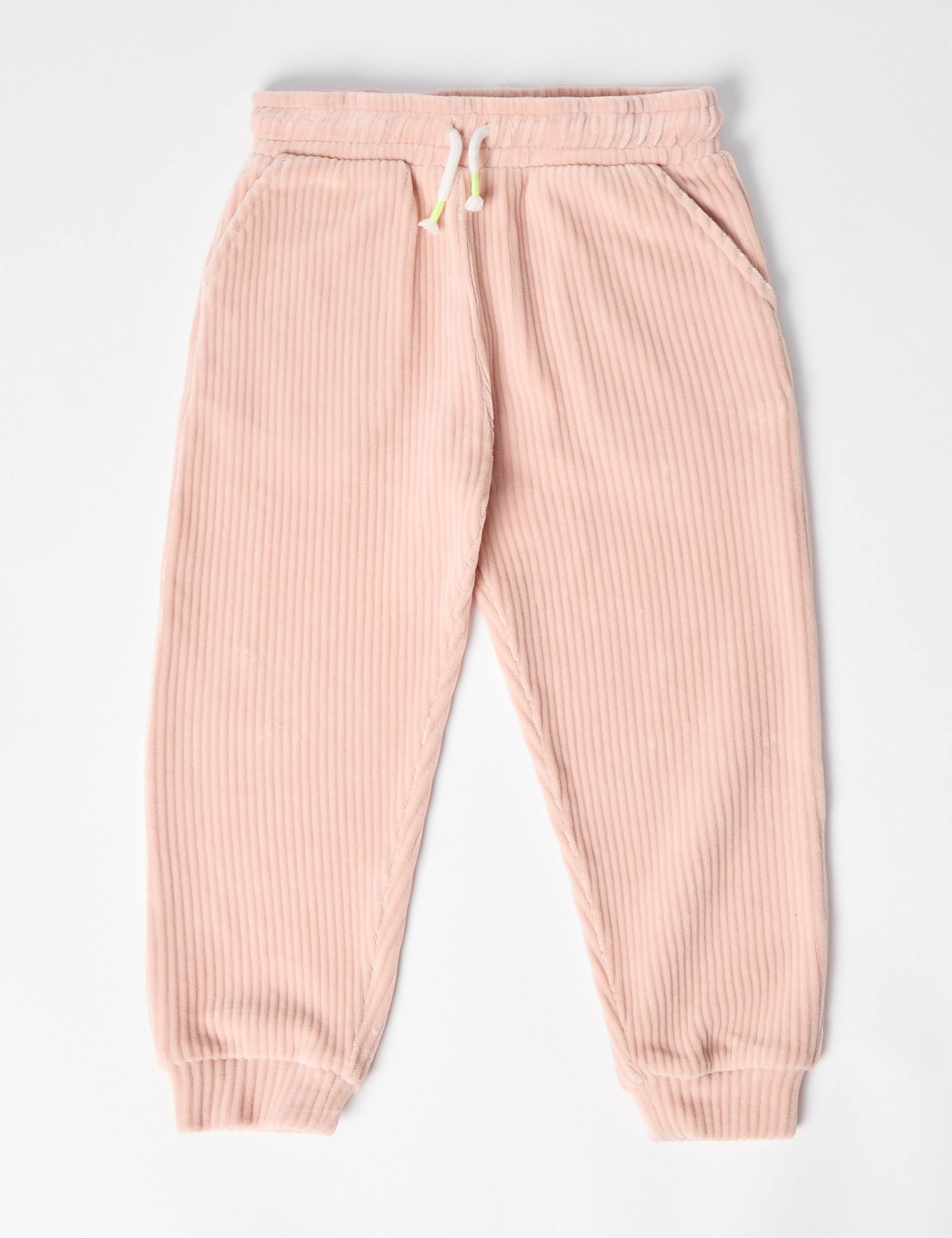 Cotton Rich Ribbed Joggers (2-8 Yrs) 2 of 7