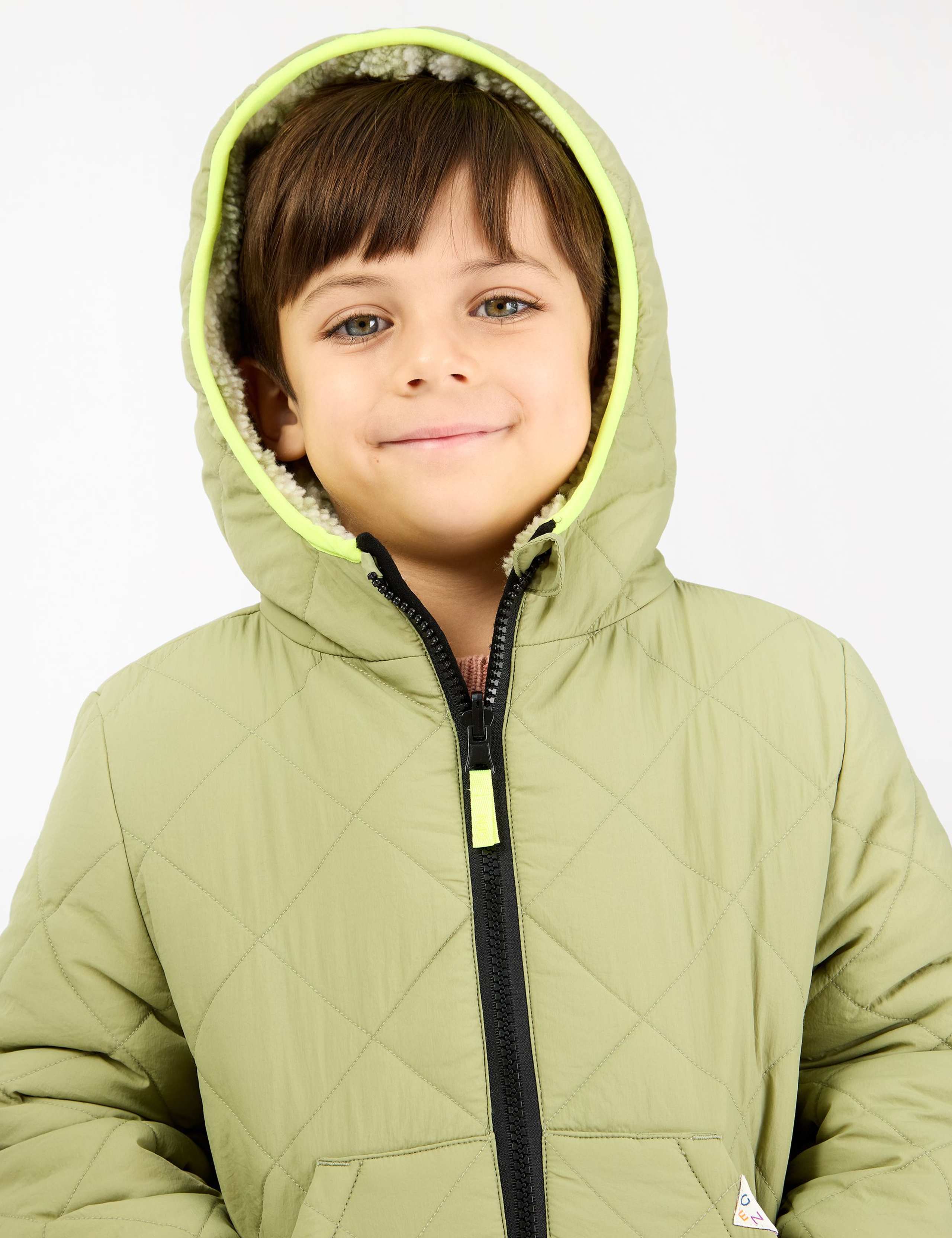 Borg Lined Quilted Jacket (2-8 Yrs) 3 of 6