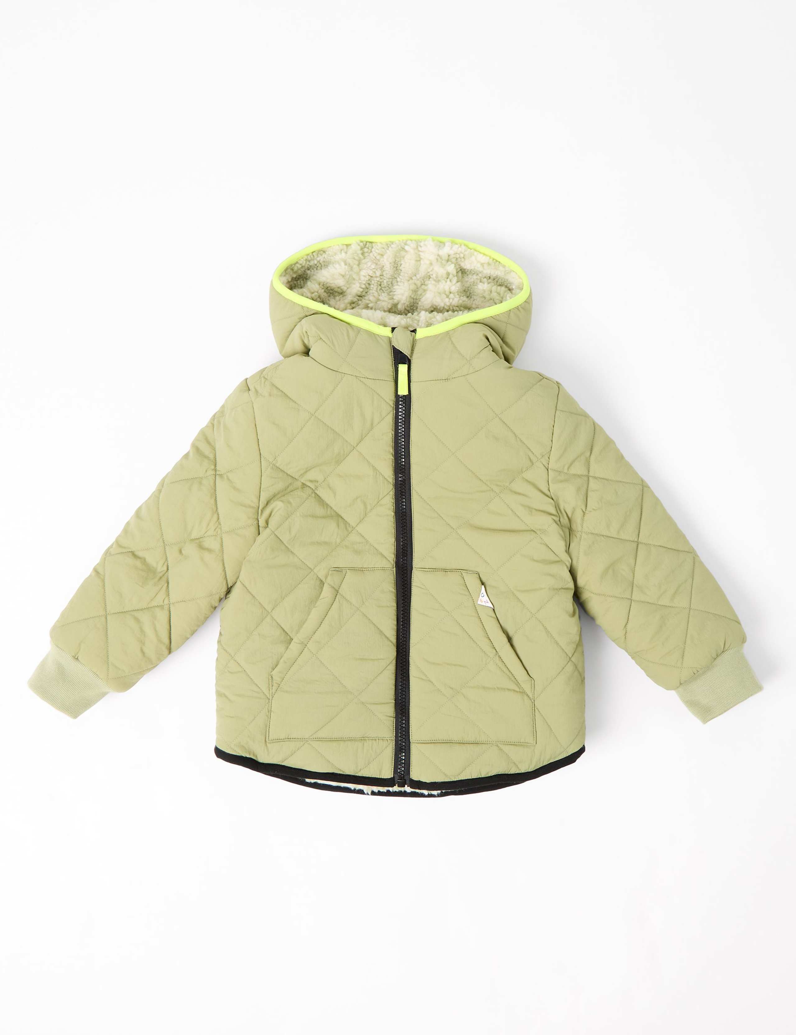 Borg Lined Quilted Jacket (2-8 Yrs) 5 of 6