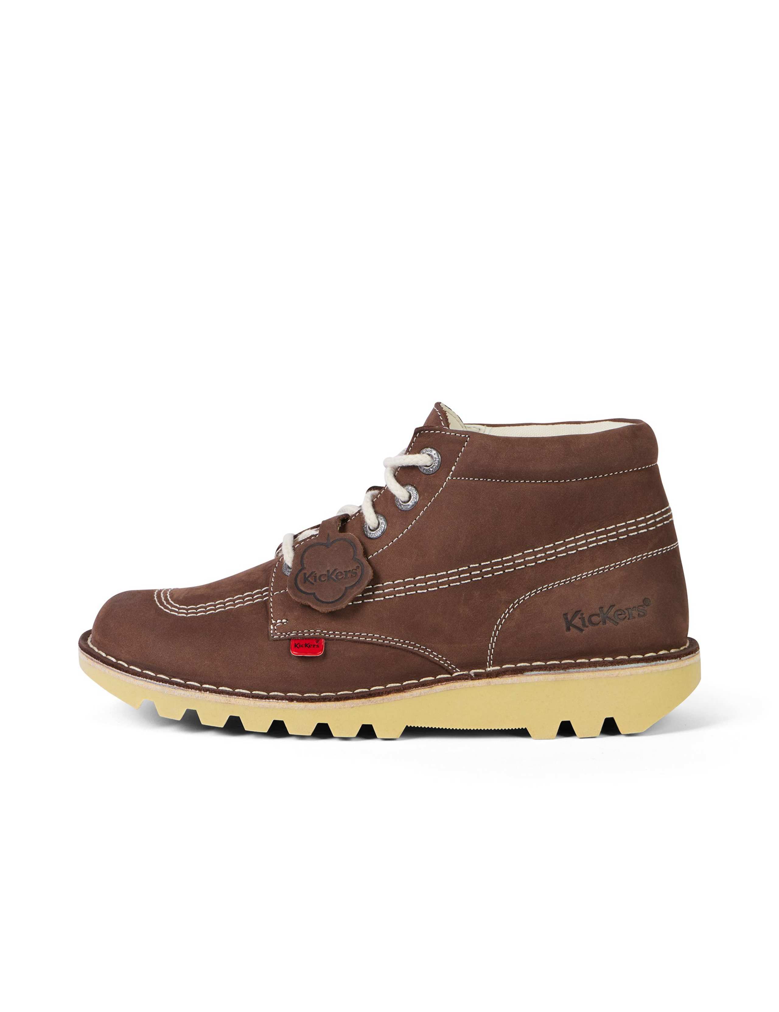 Leather Chunky Lace Up Ankle Boots 4 of 5