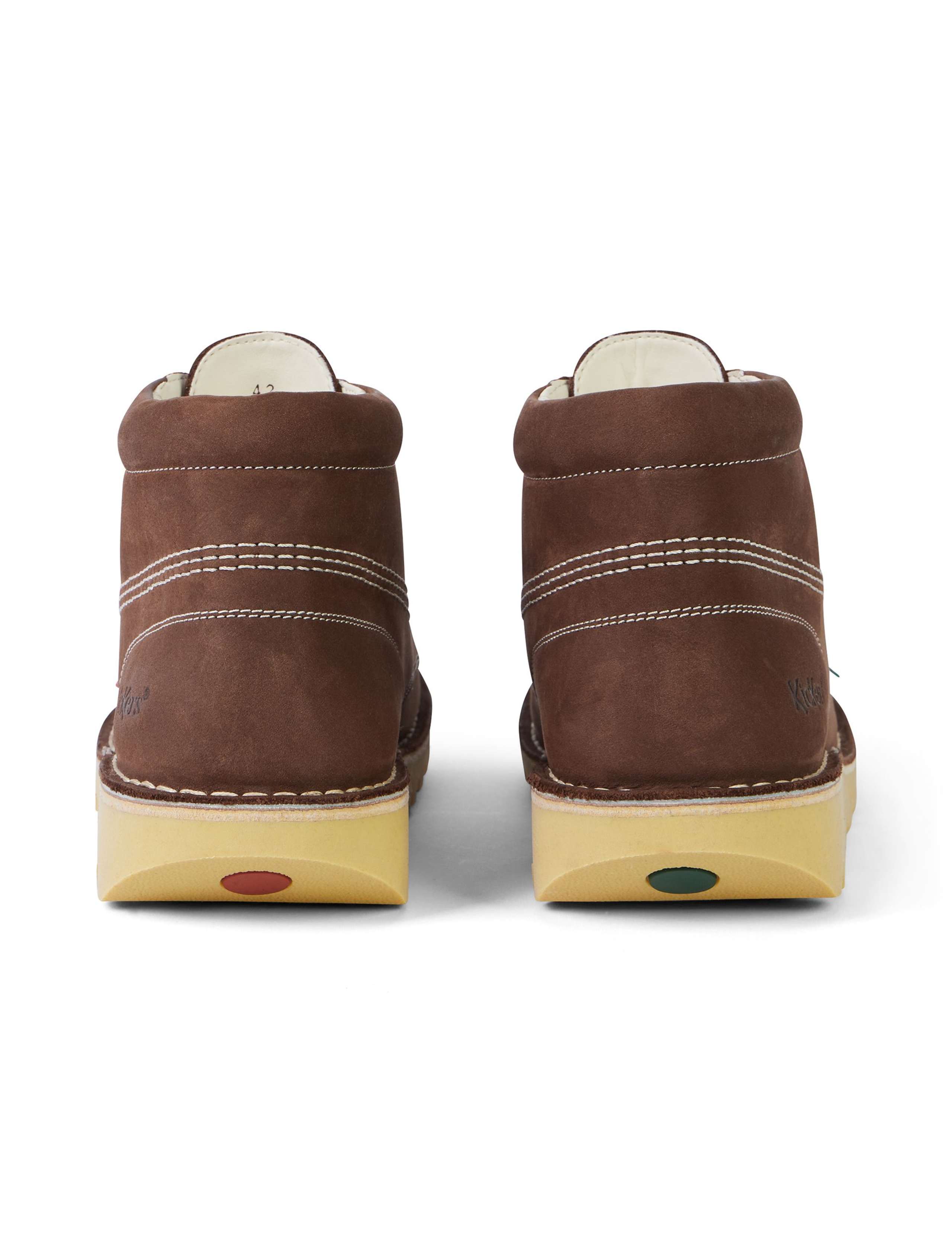 Leather Chunky Lace Up Ankle Boots 5 of 5