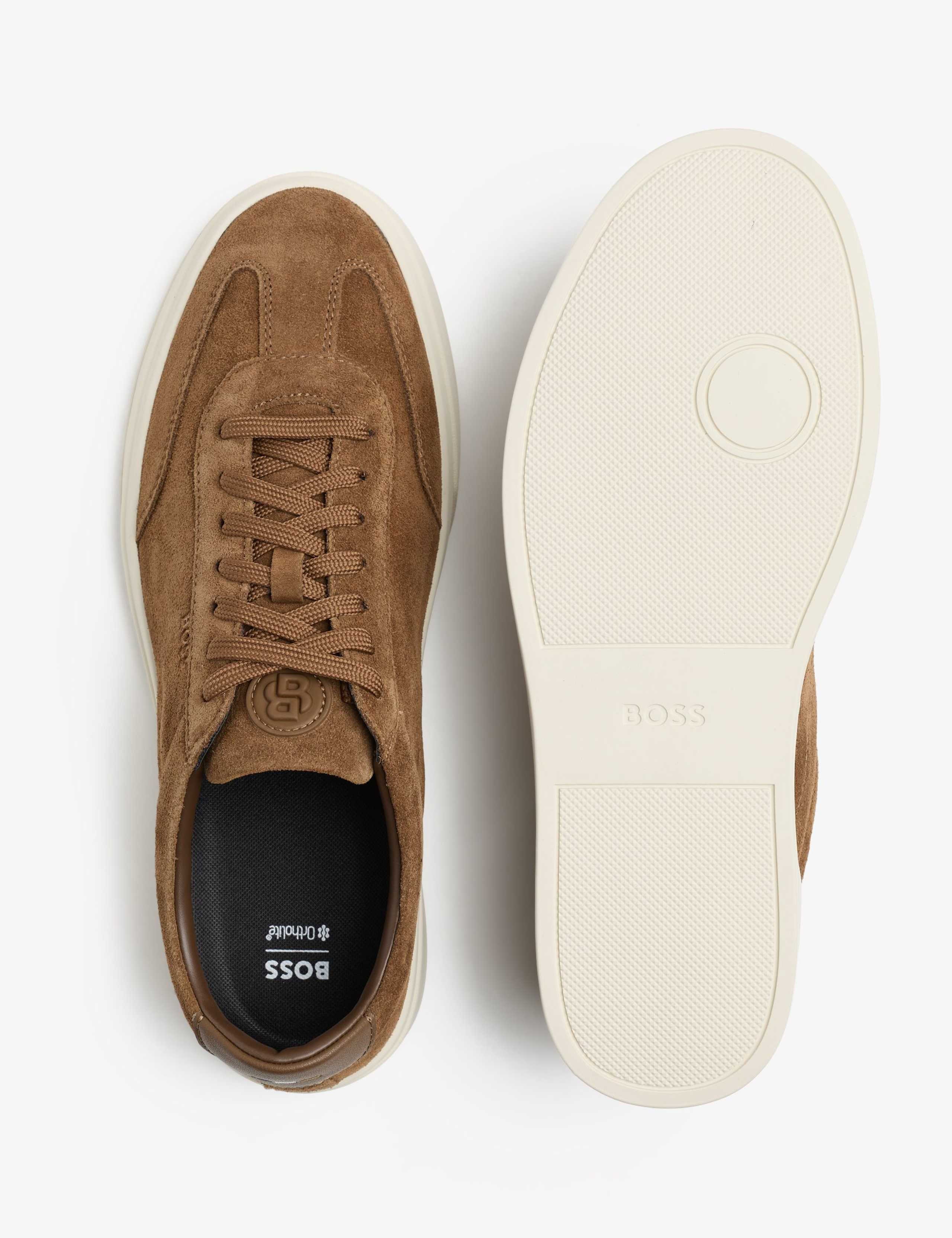 Suede Lace Up Trainers 3 of 3