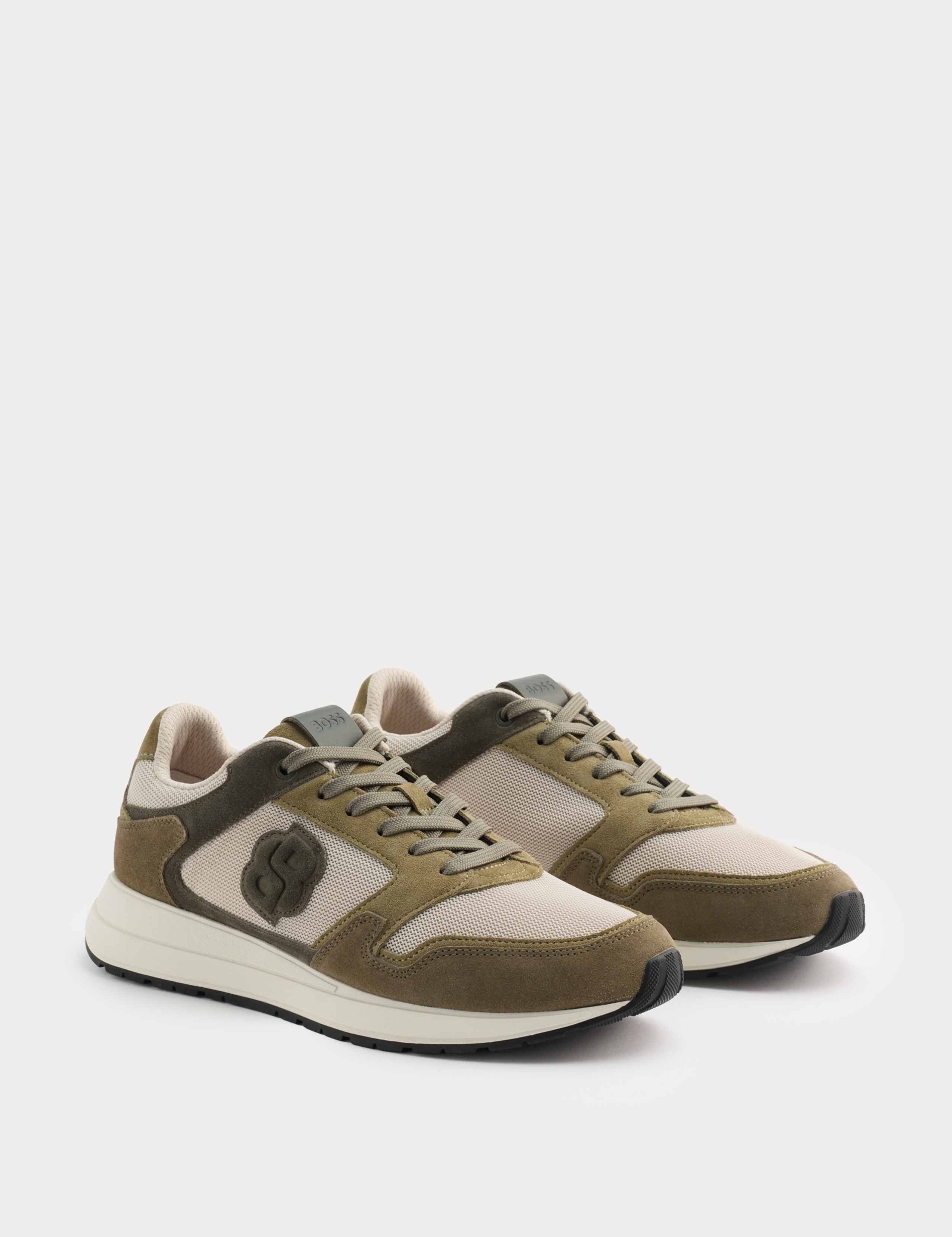 Suede Lace Up Trainers 2 of 3