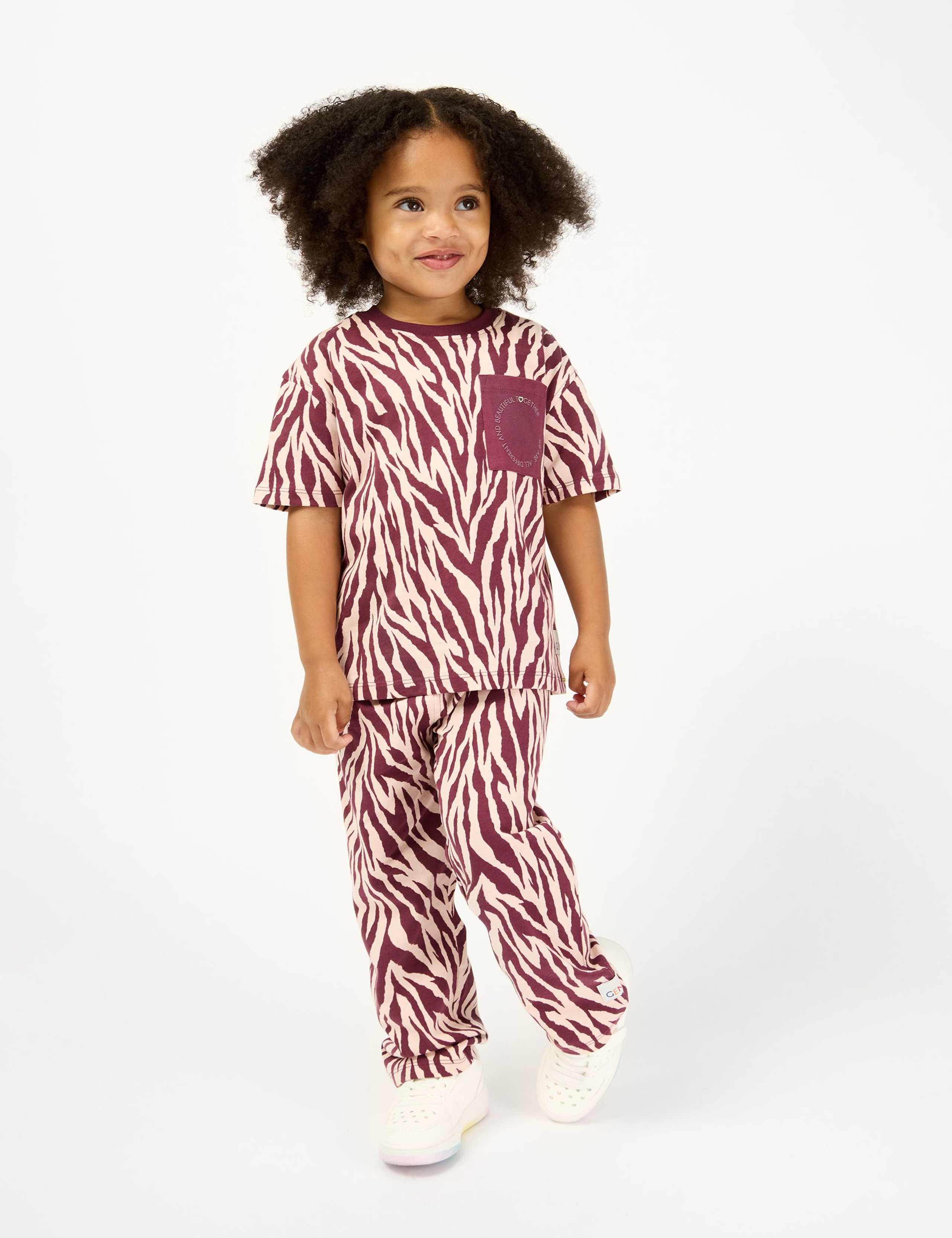 Pure Cotton Printed Short Sleeve Pyjamas (2-8 Yrs) 1 of 7
