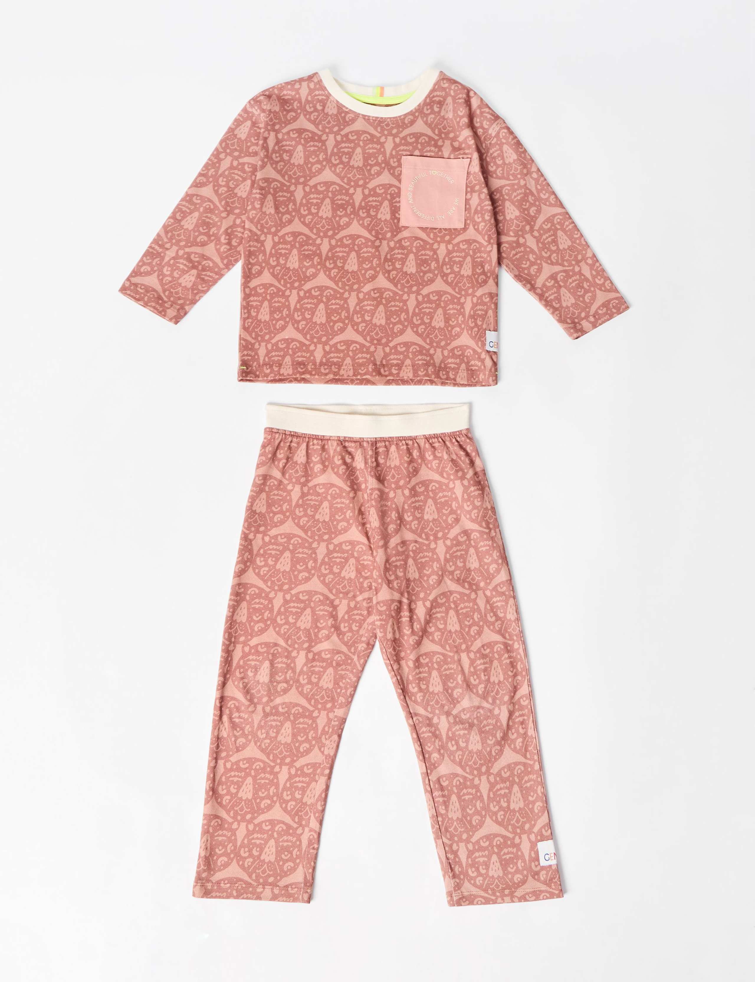 Pure Cotton Printed Long Sleeve Pyjamas (2-8 Yrs) 1 of 4