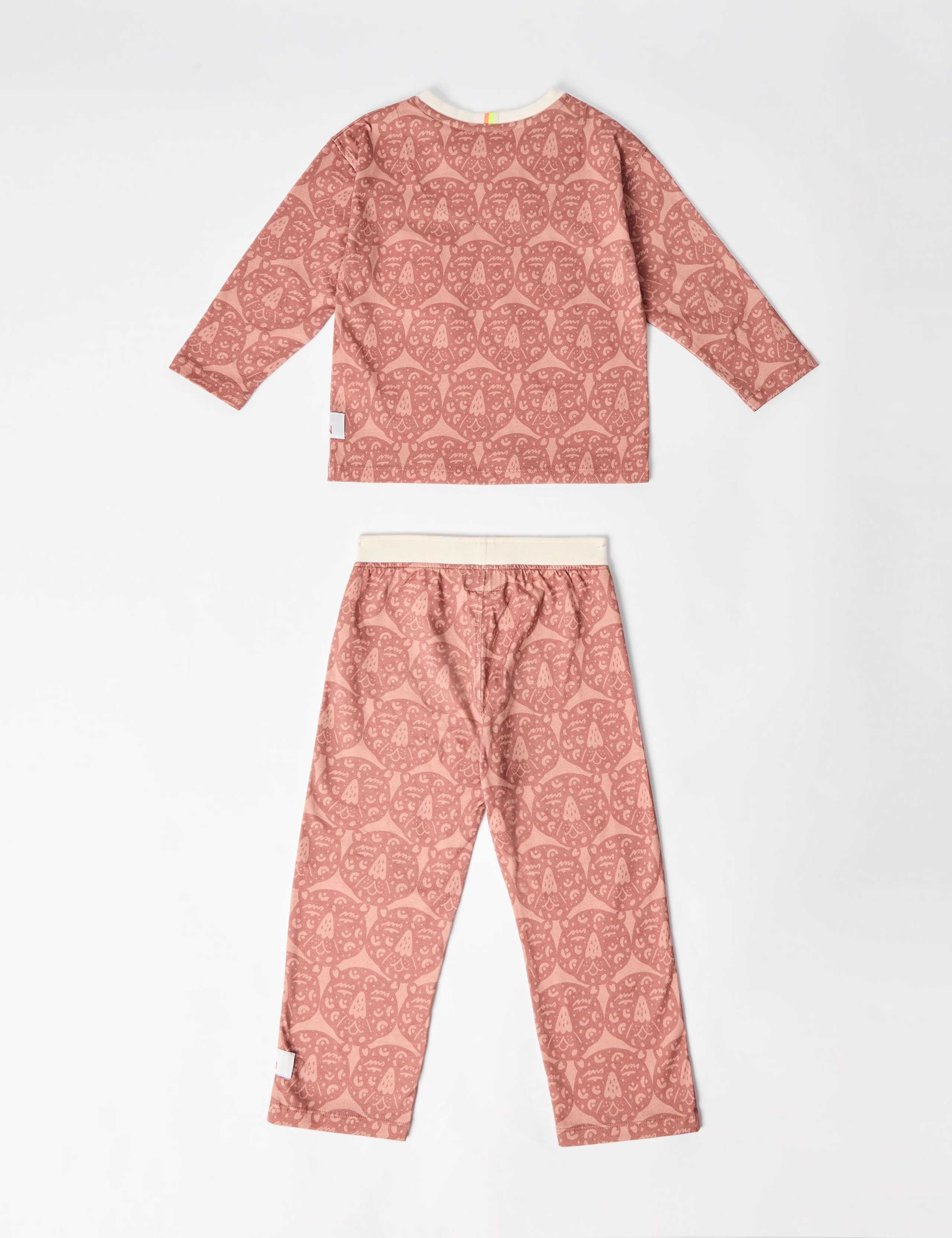 Pure Cotton Printed Long Sleeve Pyjamas (2-8 Yrs) 2 of 4