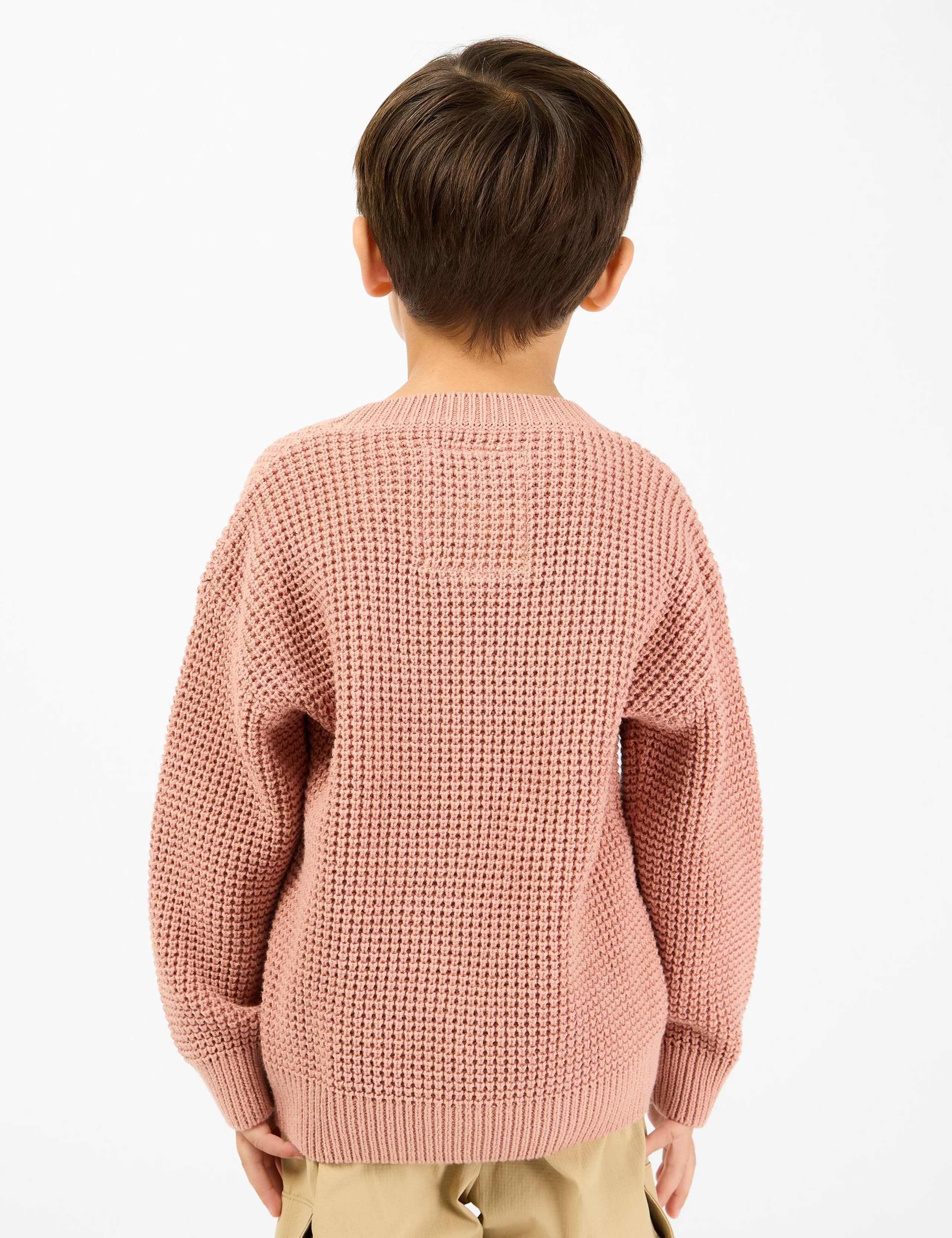 Cotton Rich Slouchy Crew Neck Jumper (2-8 Yrs) 7 of 7