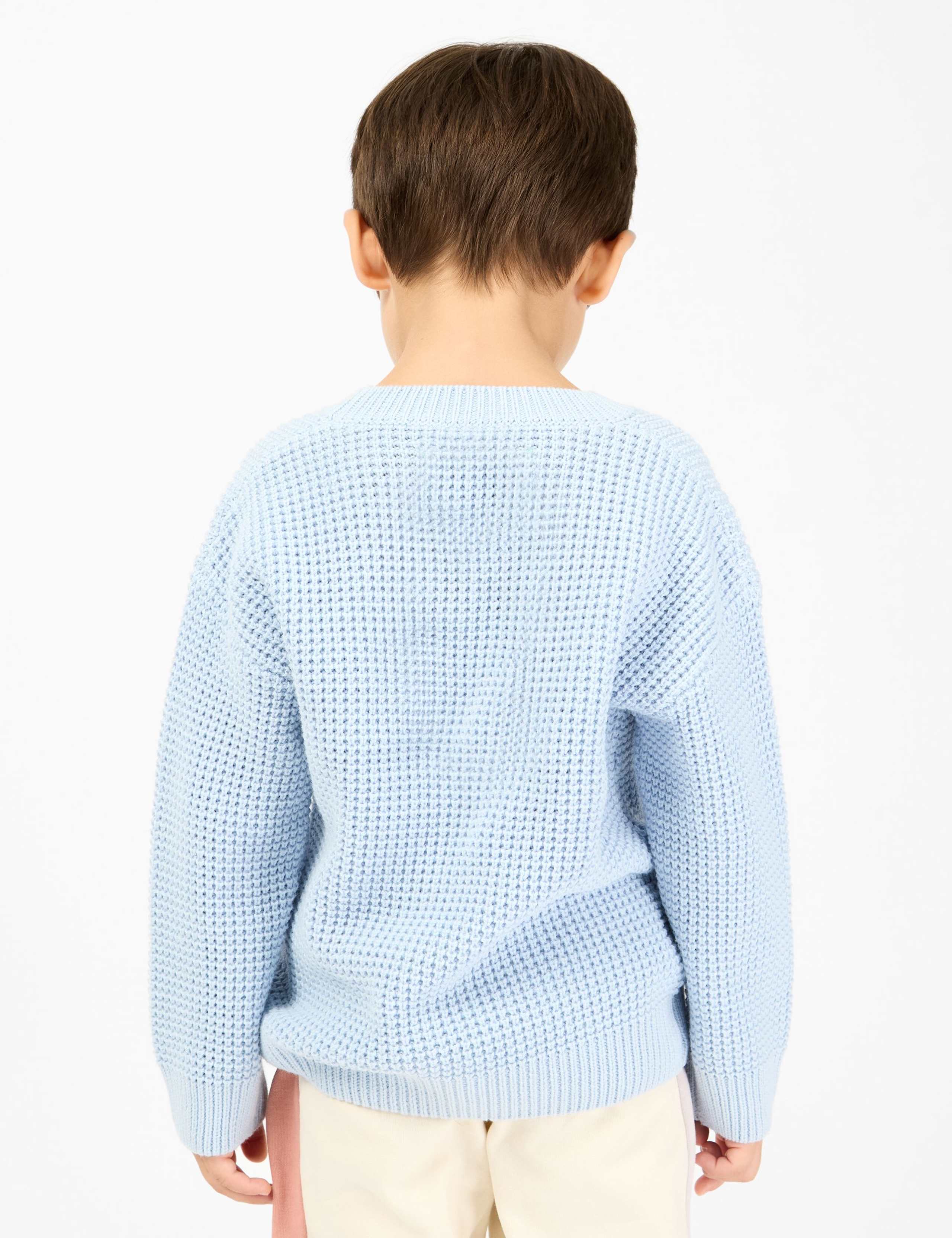 Cotton Rich Slouchy Crew Neck Jumper (2-8 Yrs) 8 of 8