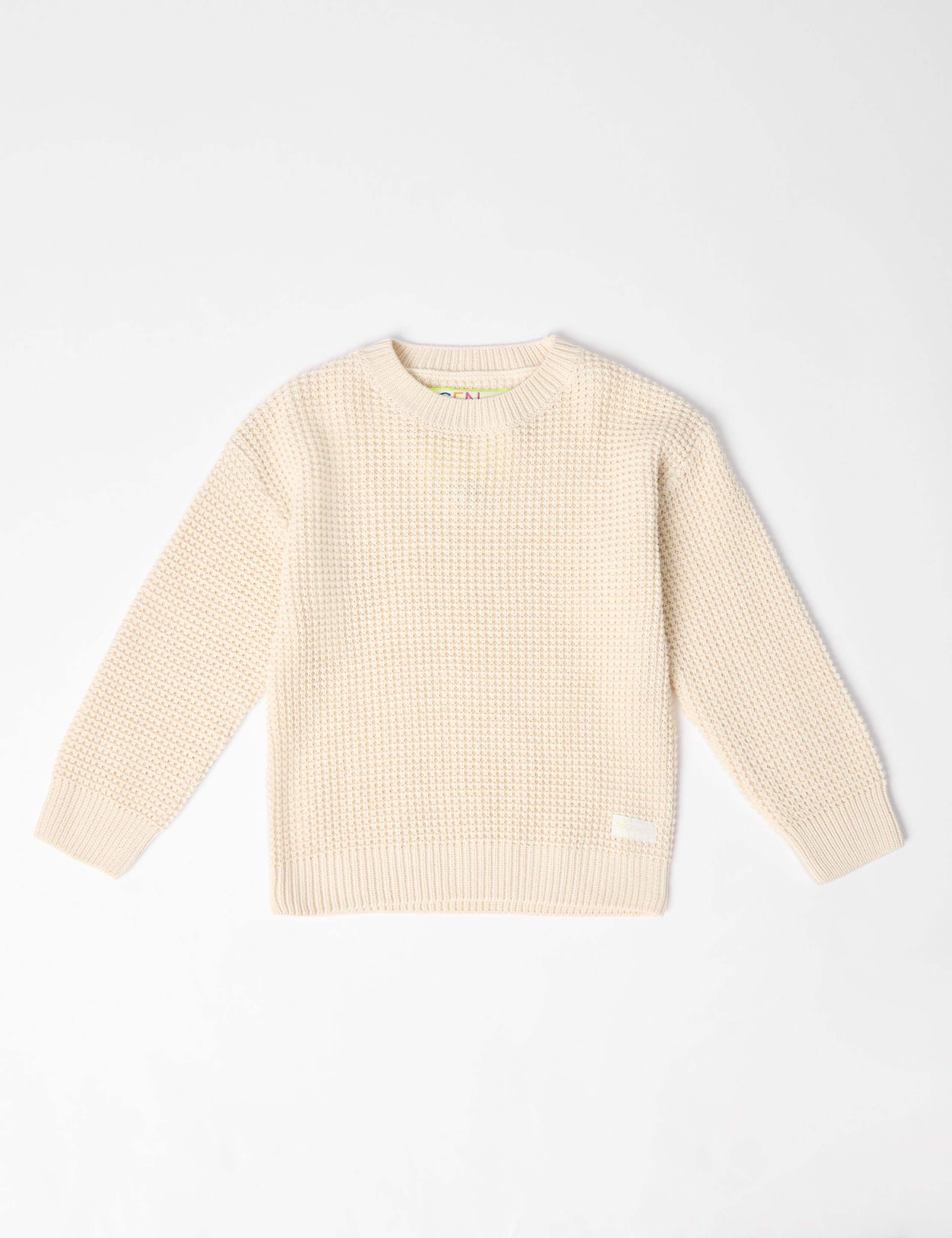 Cotton Rich Slouchy Crew Neck Jumper (2-8 Yrs) 2 of 7