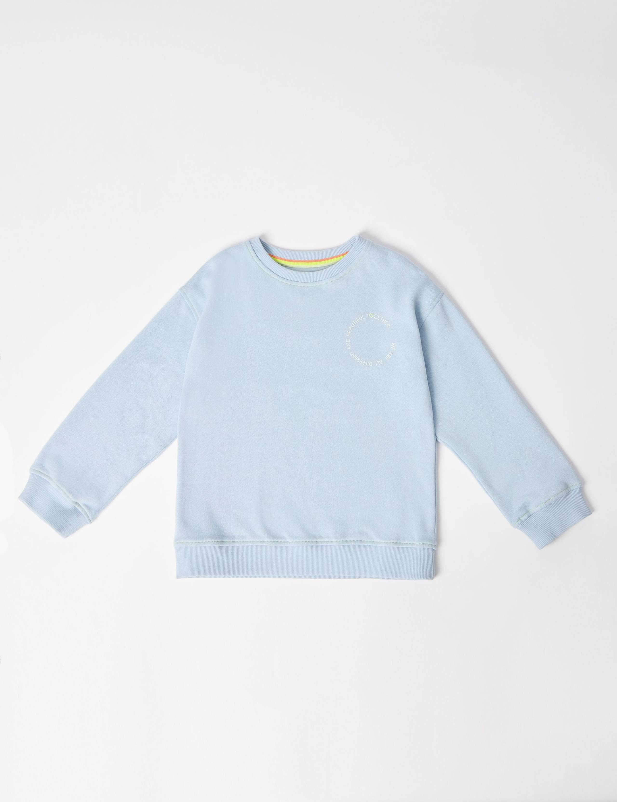 Pure Cotton Circle Slogan Sweatshirt (2-8 Yrs) 2 of 7