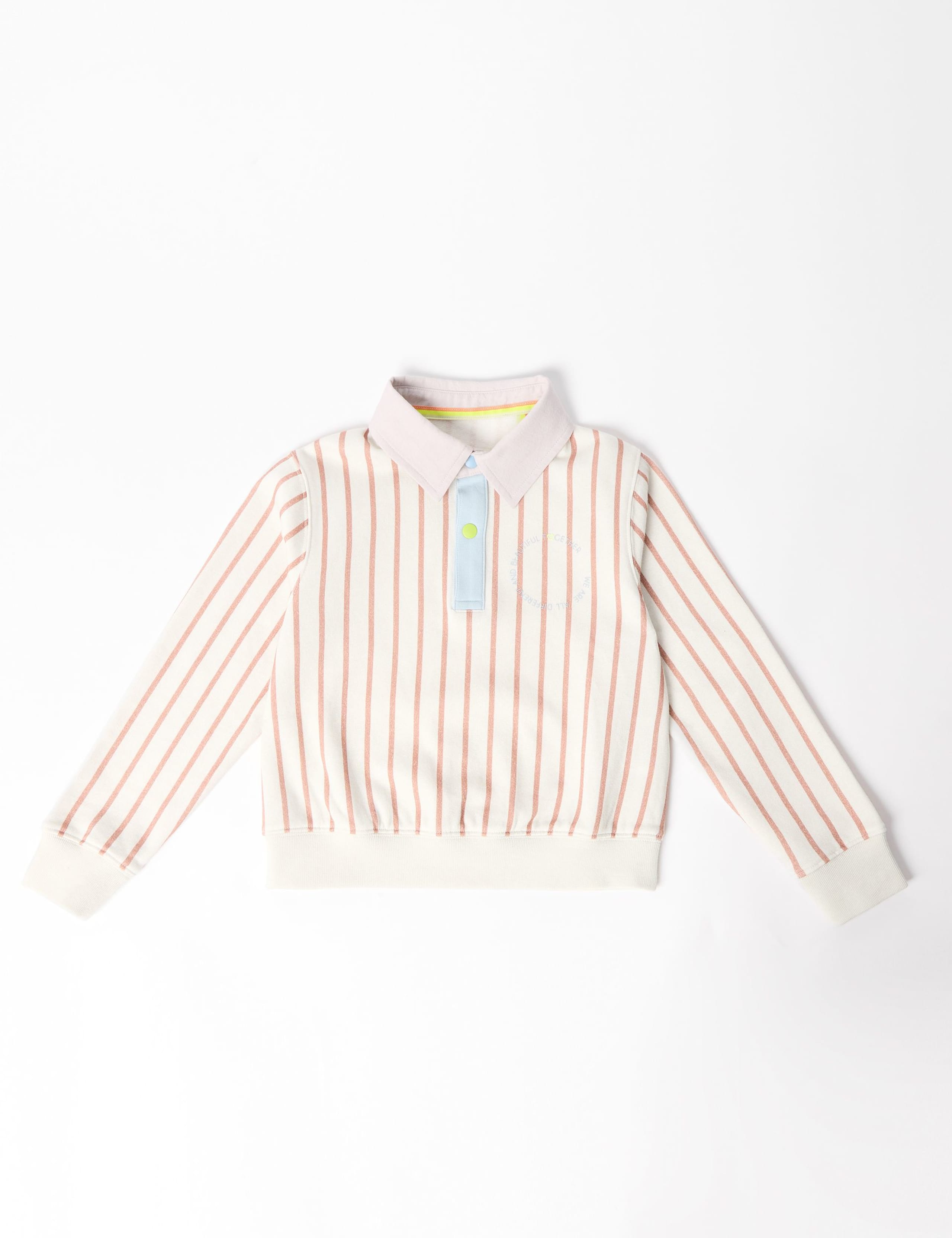 Pure Cotton Striped Rugby Polo Top (2-8 Yrs) 2 of 6