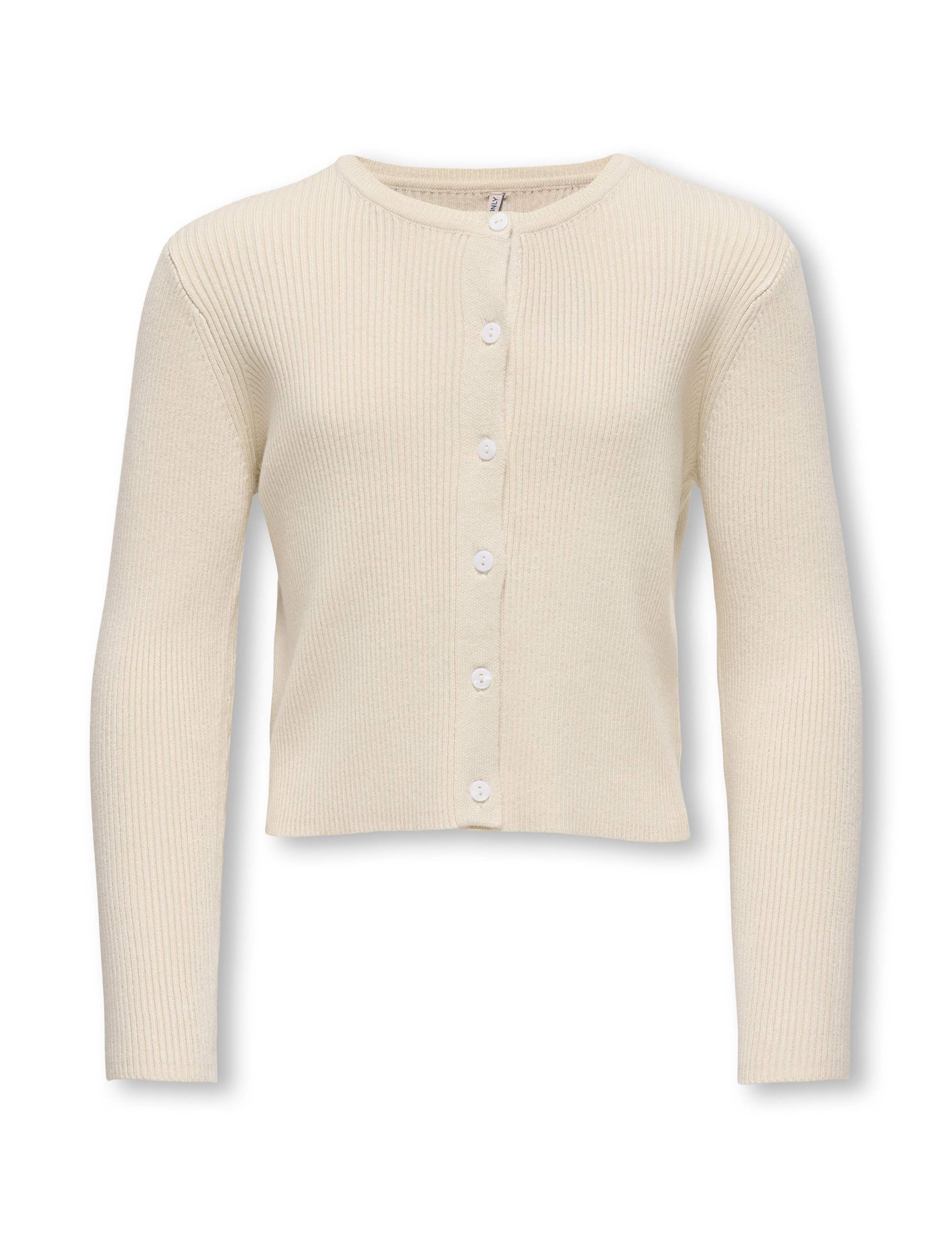 Ribbed Knitted Cardigan (7-14 Yrs) 1 of 3