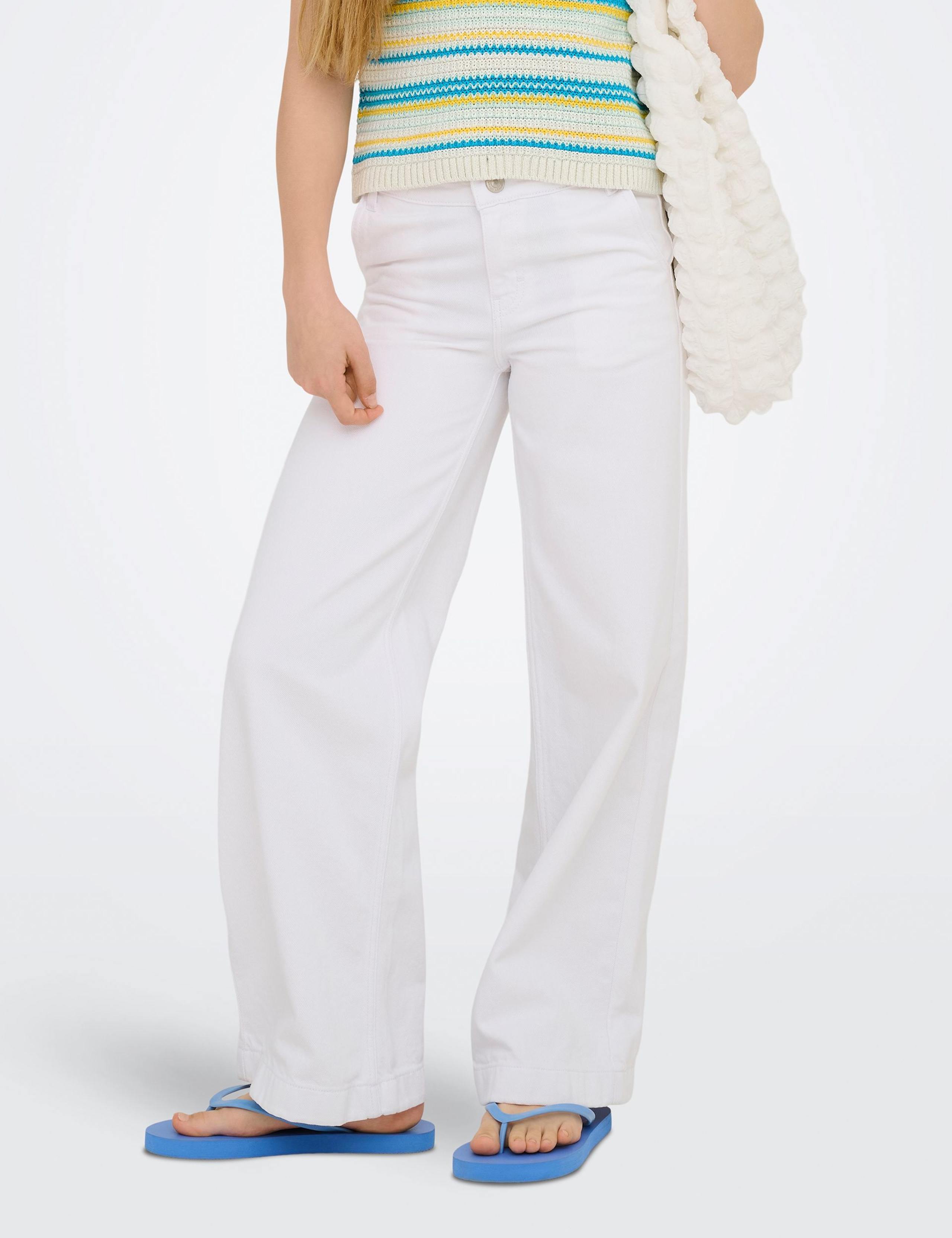 Denim Wide Leg Jeans (8-14 Yrs) 4 of 7